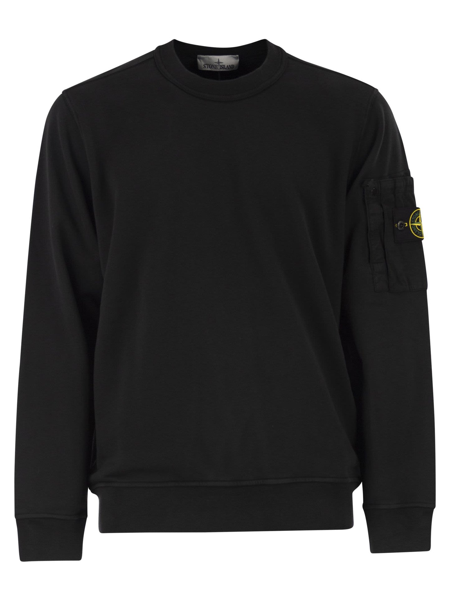 Stone Island Men Regular Fit Crew Neck Sweatshirt With Seasonal Pocket STONE ISLAND