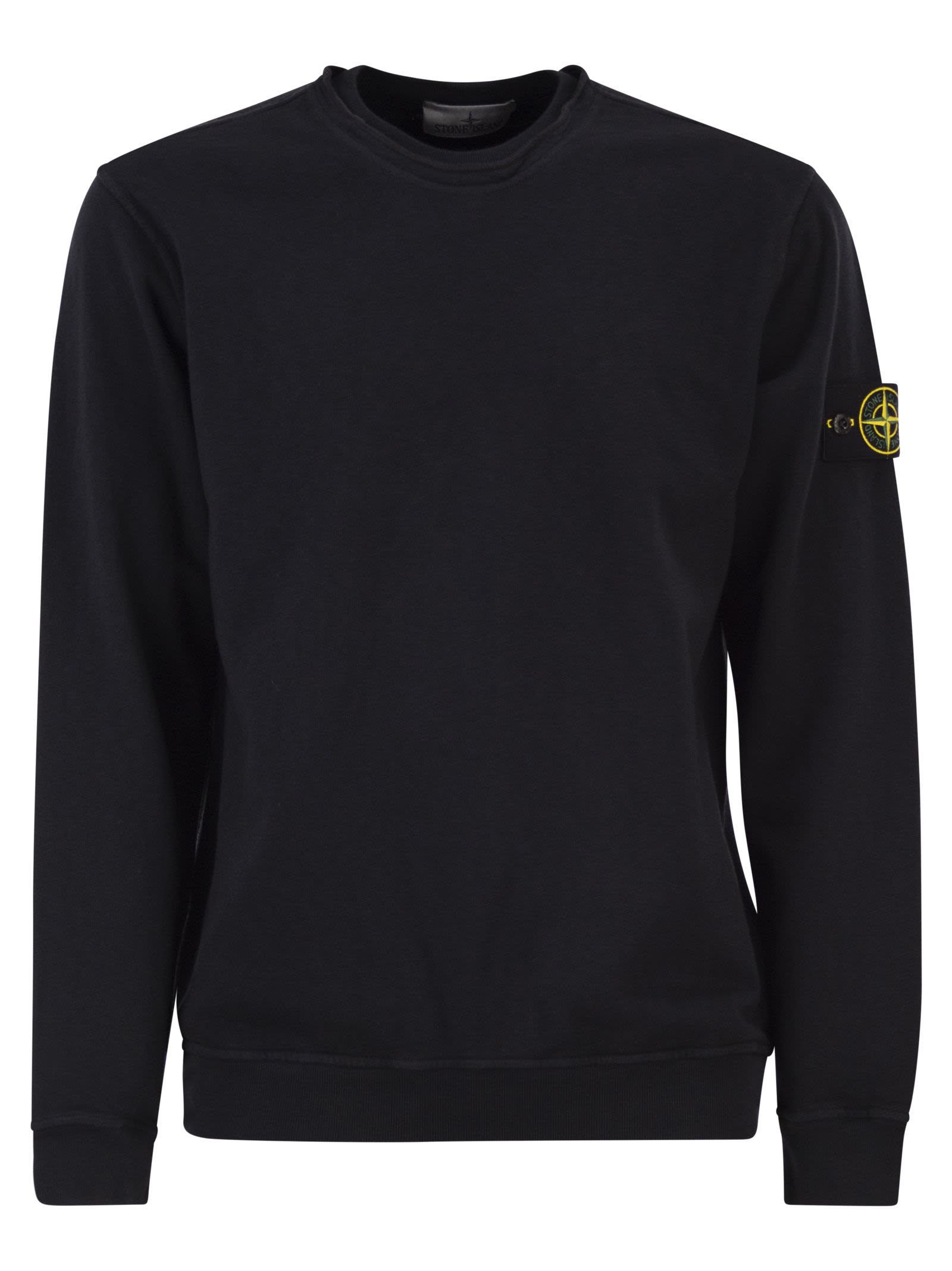 Stone Island Men Regular Fit Crew Neck Sweatshirt STONE ISLAND