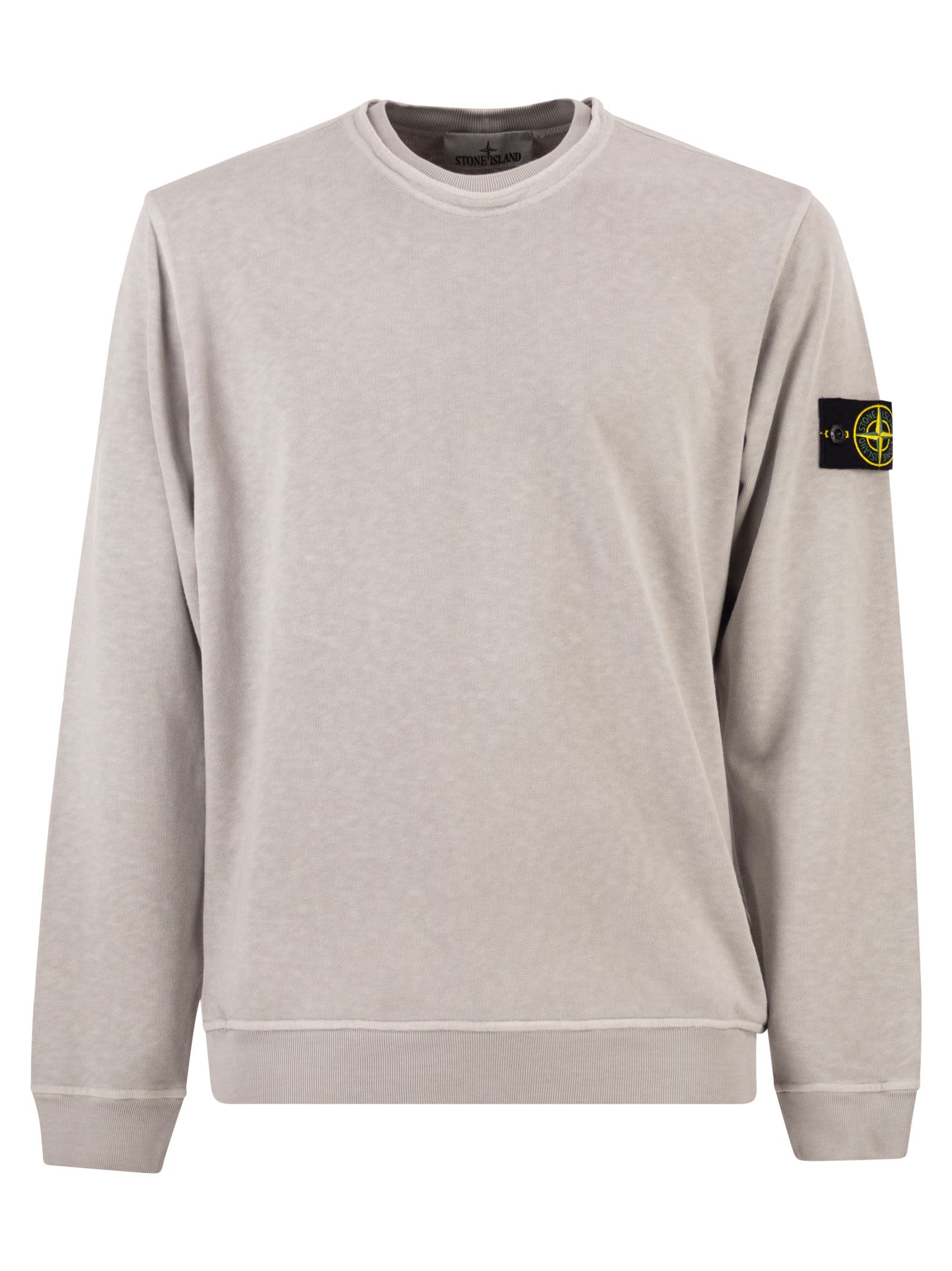 Stone Island Men Regular Fit Crew Neck Sweatshirt STONE ISLAND