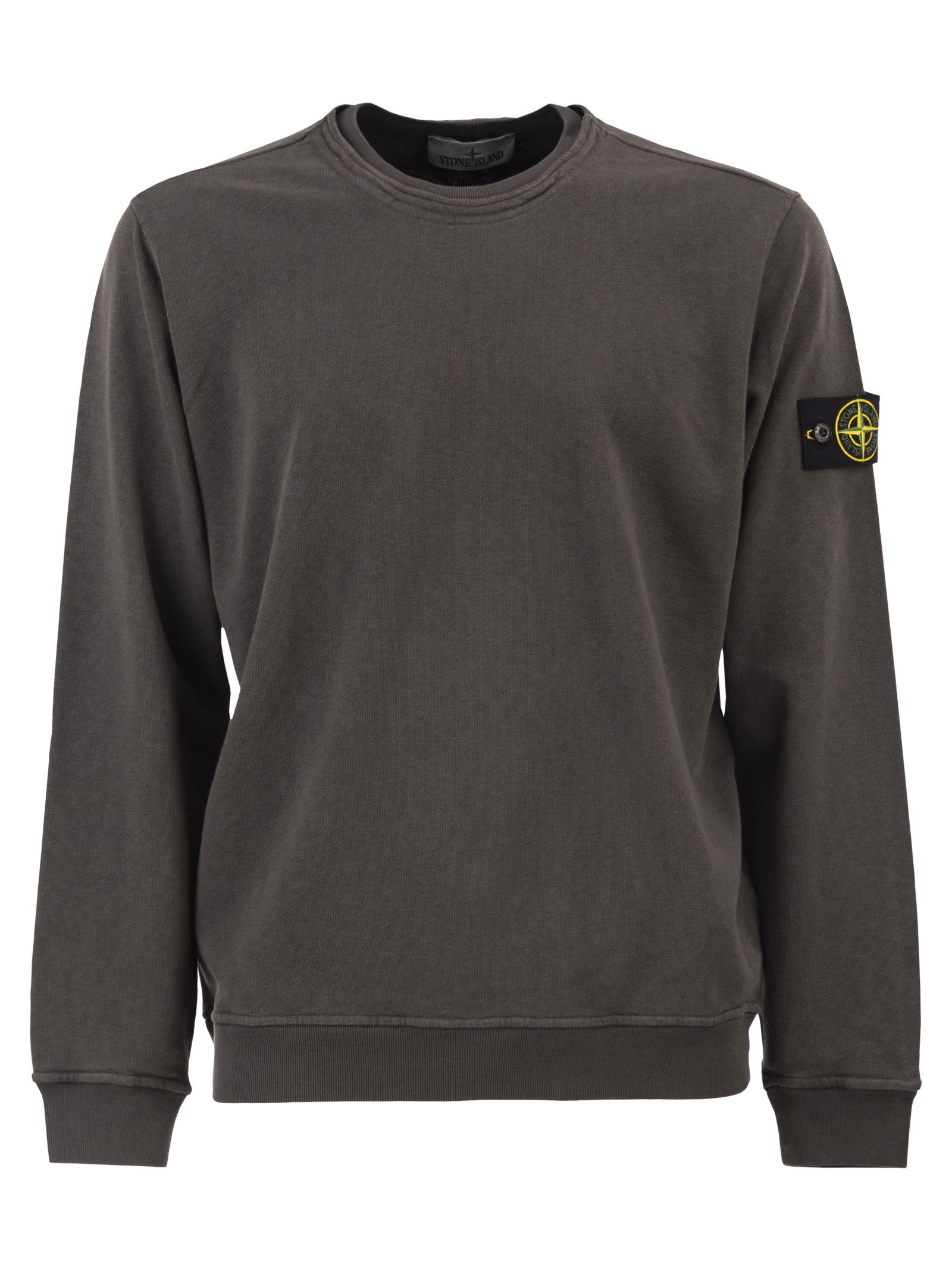 Stone Island Men Regular Fit Crew Neck Sweatshirt STONE ISLAND