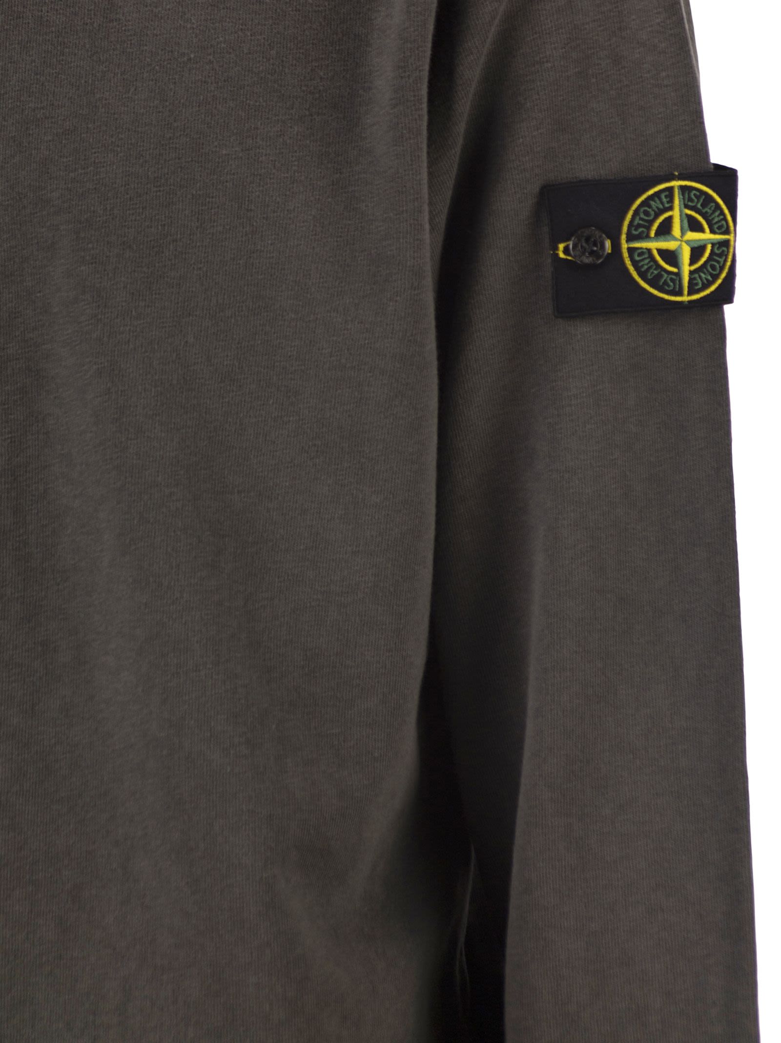Stone Island Men Regular Fit Crew Neck Sweatshirt STONE ISLAND