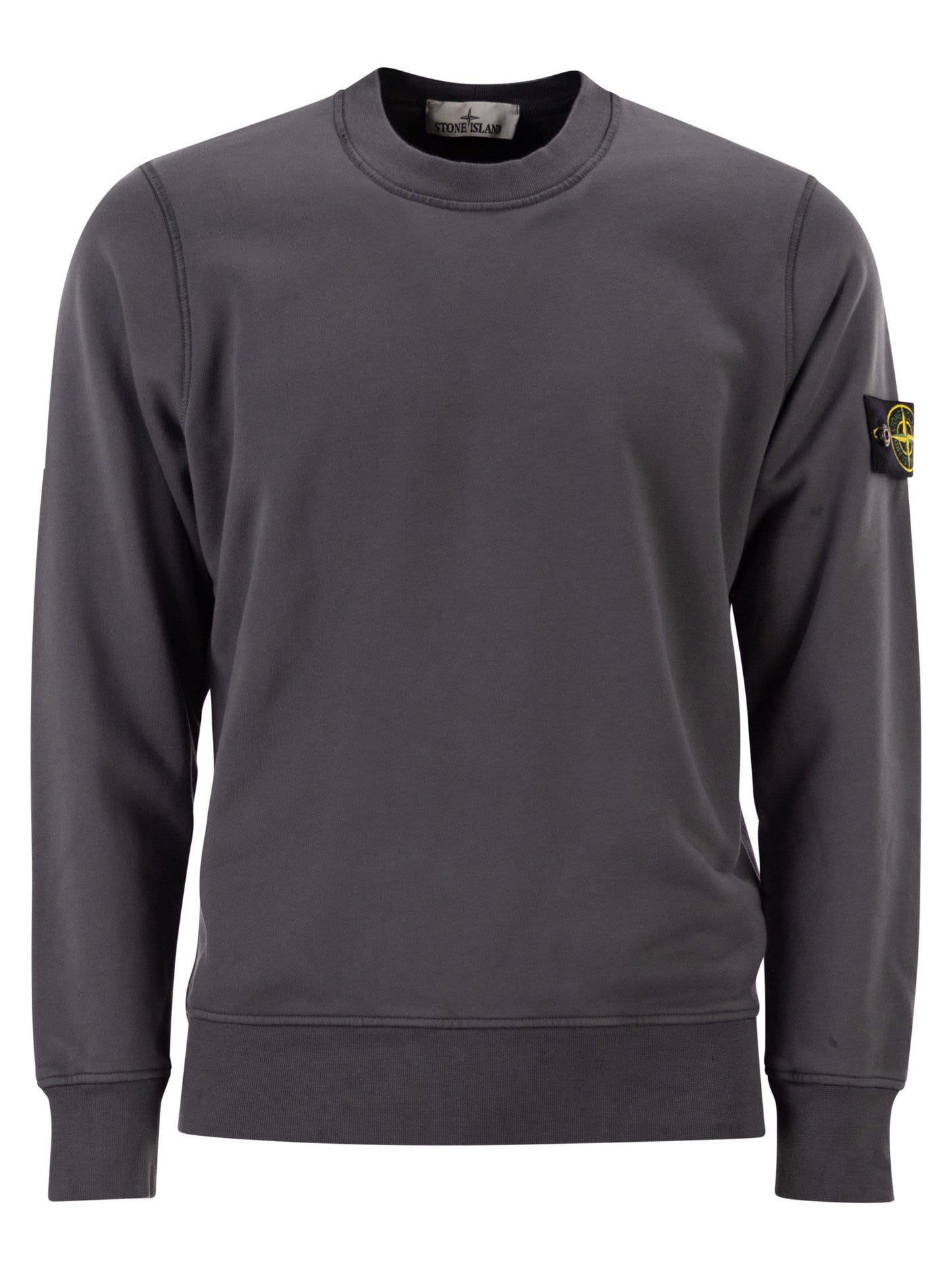 Stone Island Men Regular Fit Crew Neck Sweatshirt With Raglan Sleeves STONE ISLAND