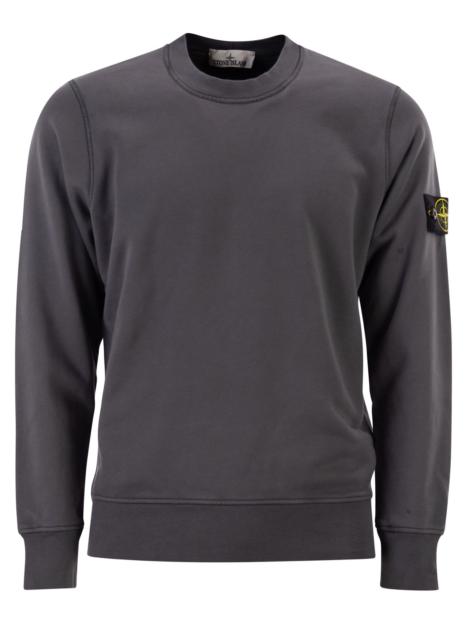 Stone Island Men Regular Fit Crew Neck Sweatshirt With Raglan Sleeves STONE ISLAND