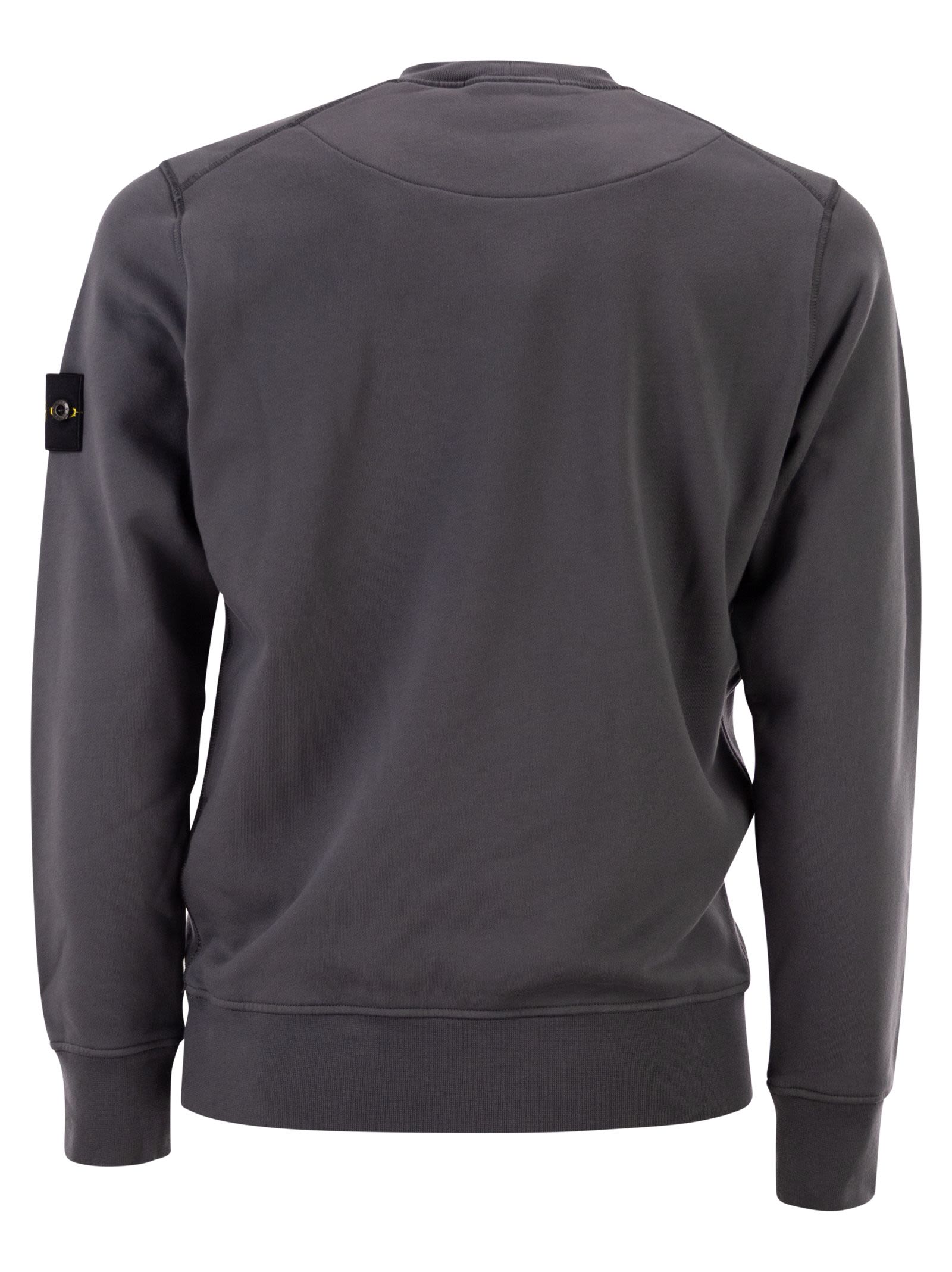 Stone Island Men Regular Fit Crew Neck Sweatshirt With Raglan Sleeves STONE ISLAND