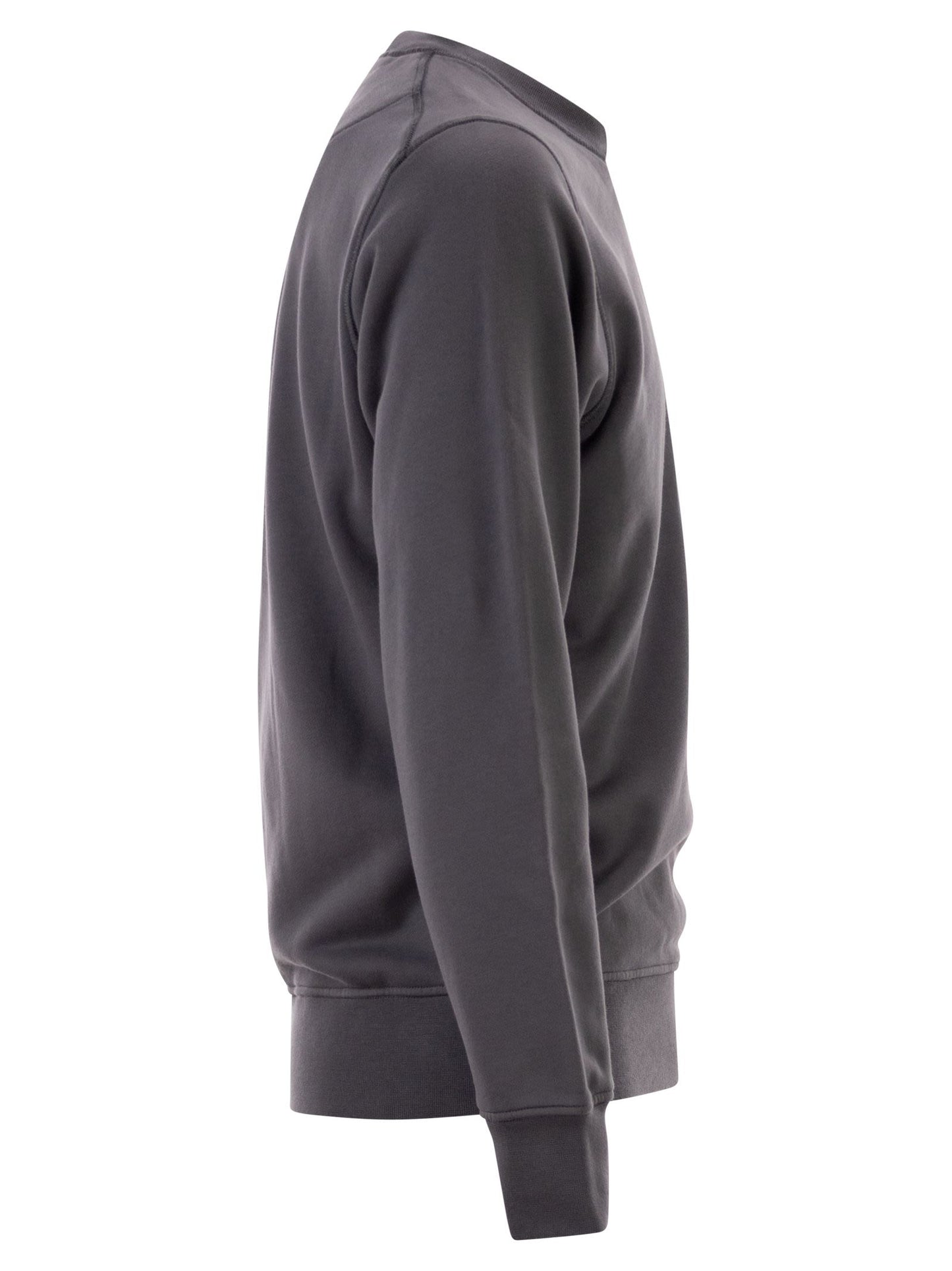 Stone Island Men Regular Fit Crew Neck Sweatshirt With Raglan Sleeves STONE ISLAND