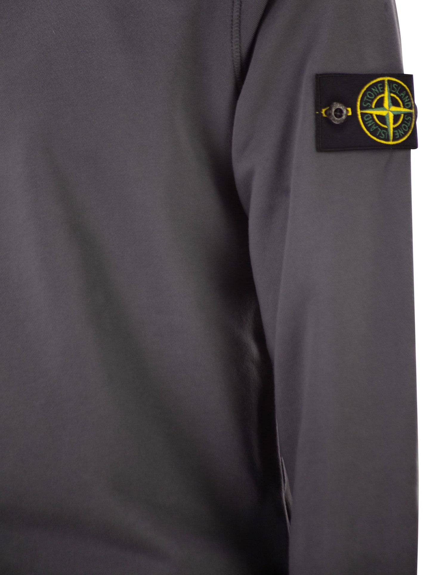 Stone Island Men Regular Fit Crew Neck Sweatshirt With Raglan Sleeves STONE ISLAND