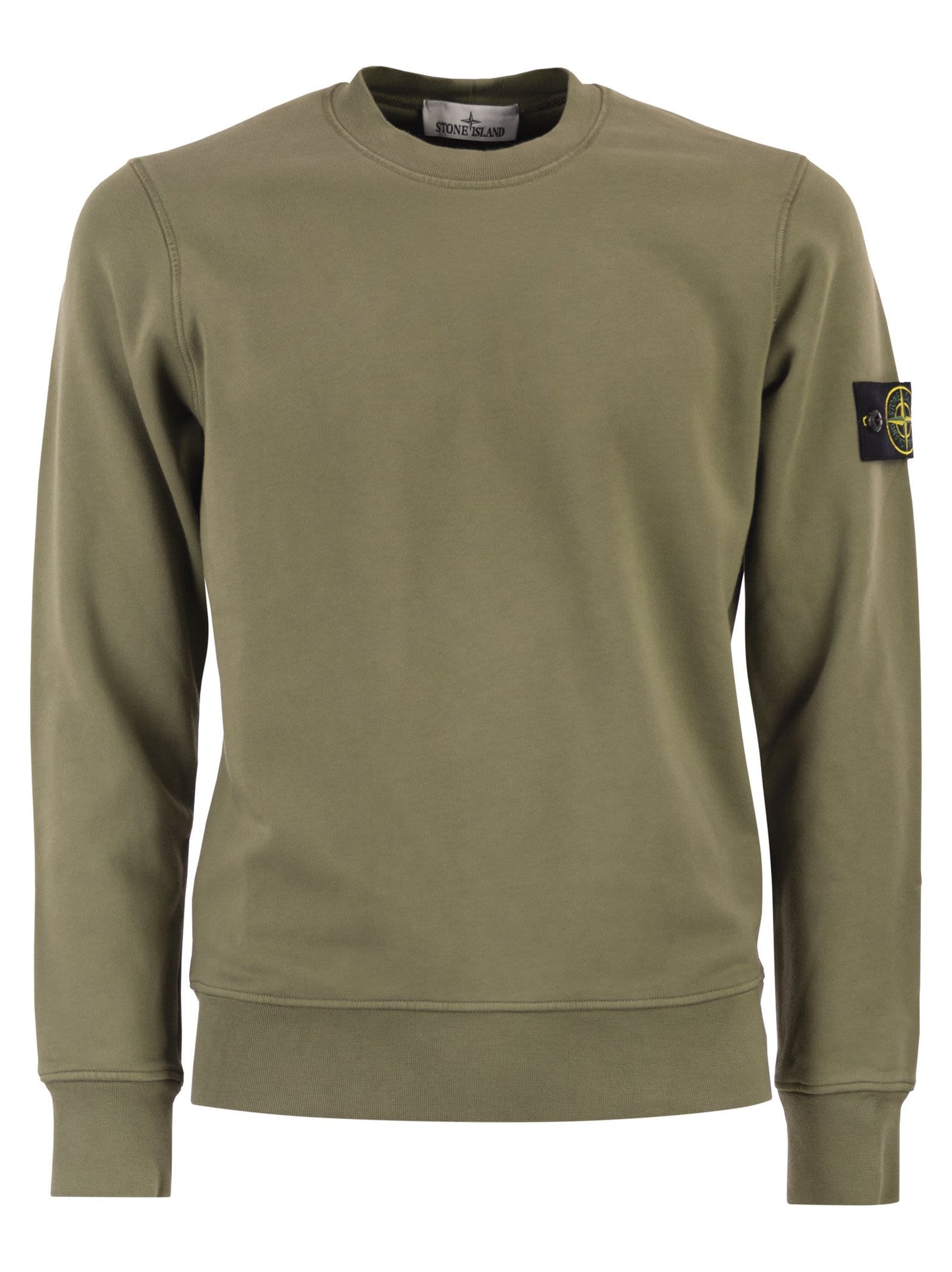 Stone Island Men Regular Fit Crew Neck Sweatshirt With Raglan Sleeves STONE ISLAND