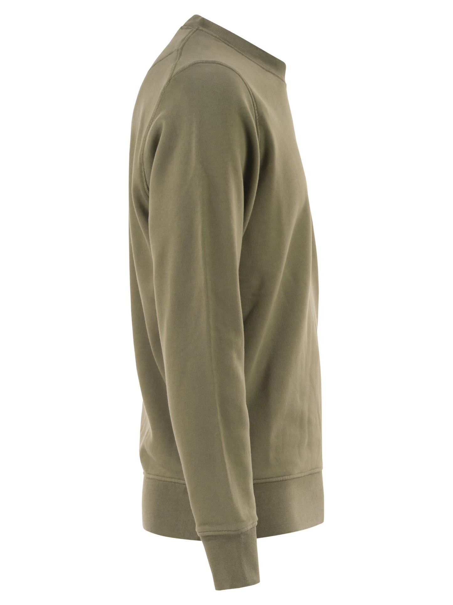 Stone Island Men Regular Fit Crew Neck Sweatshirt With Raglan Sleeves STONE ISLAND