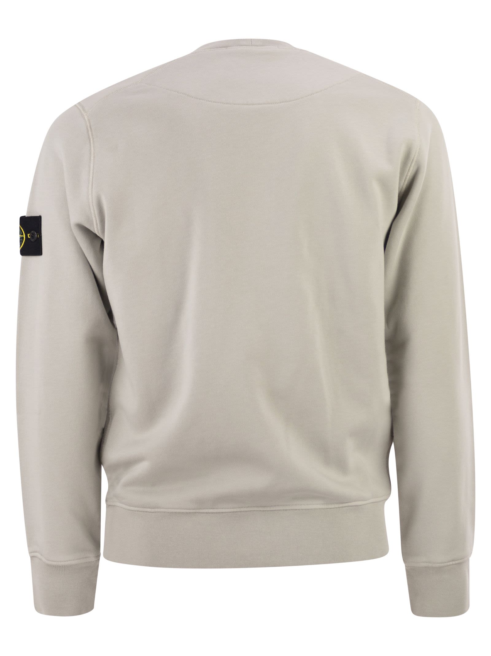 Stone Island Men Regular Fit Crew Neck Sweatshirt With Raglan Sleeves STONE ISLAND