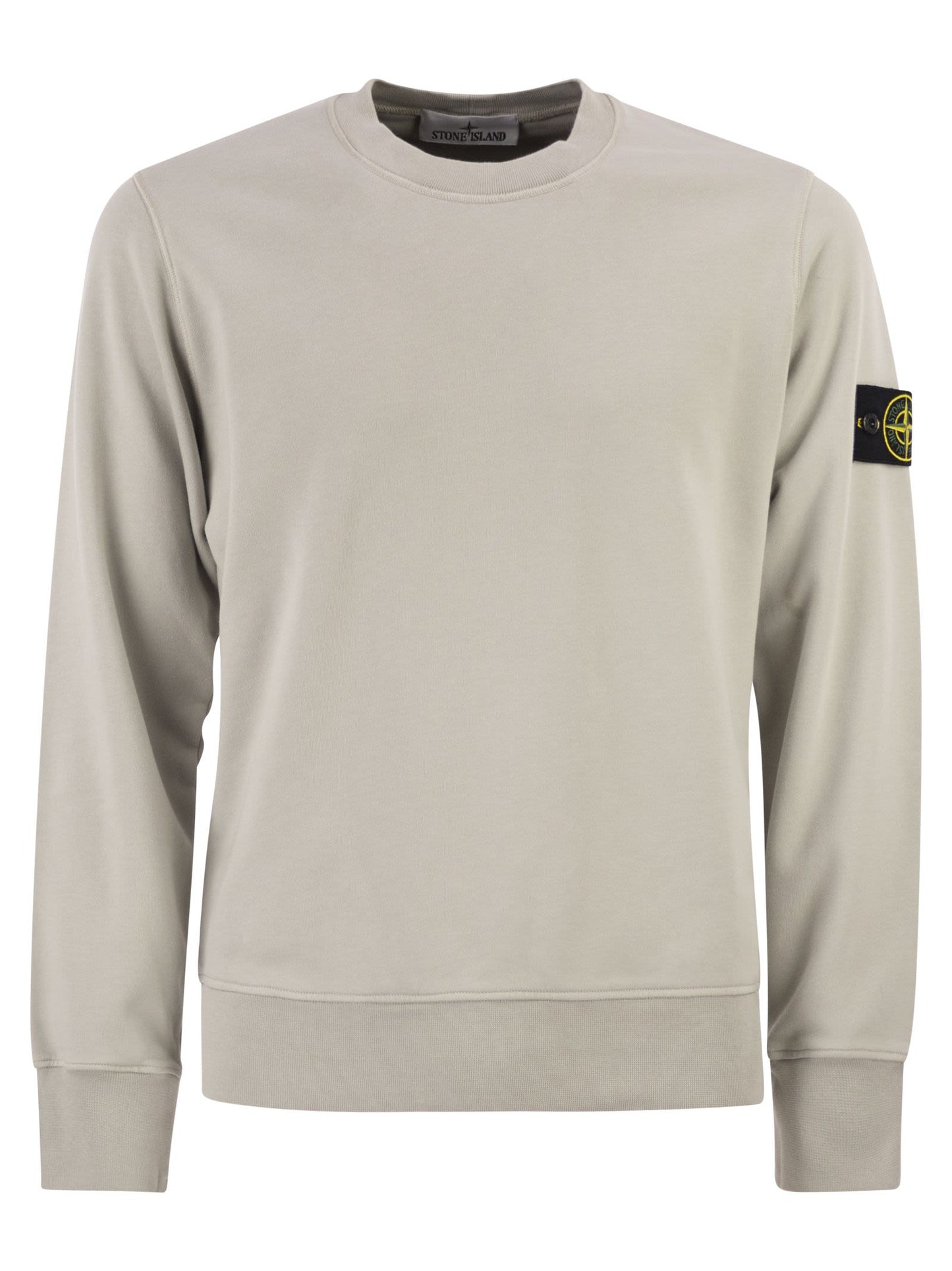 Stone Island Men Regular Fit Crew Neck Sweatshirt With Raglan Sleeves STONE ISLAND