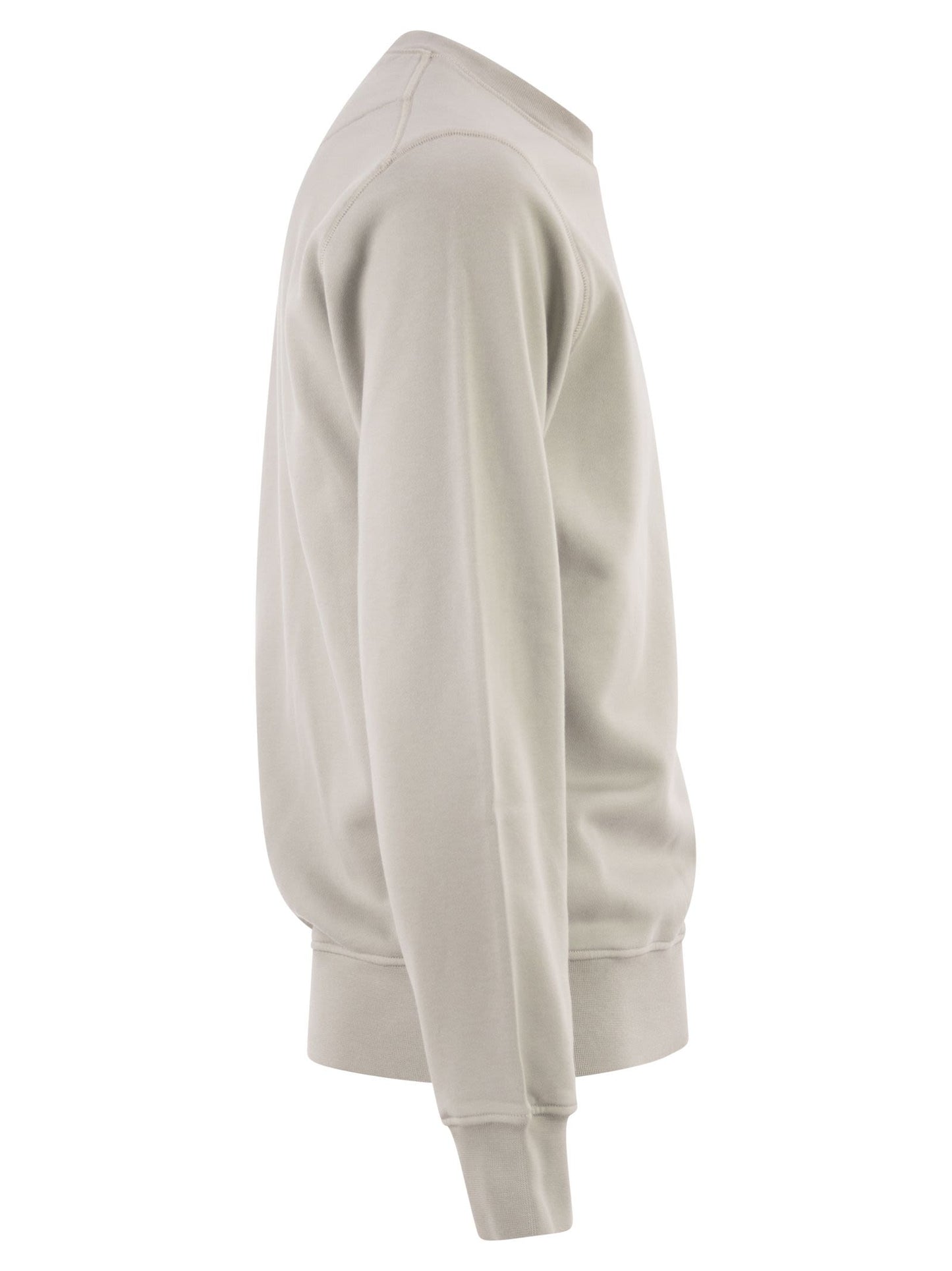 Stone Island Men Regular Fit Crew Neck Sweatshirt With Raglan Sleeves STONE ISLAND