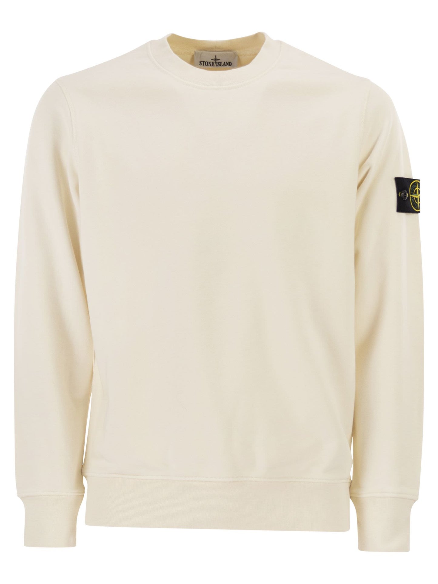 Stone Island Men Regular Fit Crew Neck Sweatshirt With Raglan Sleeves STONE ISLAND