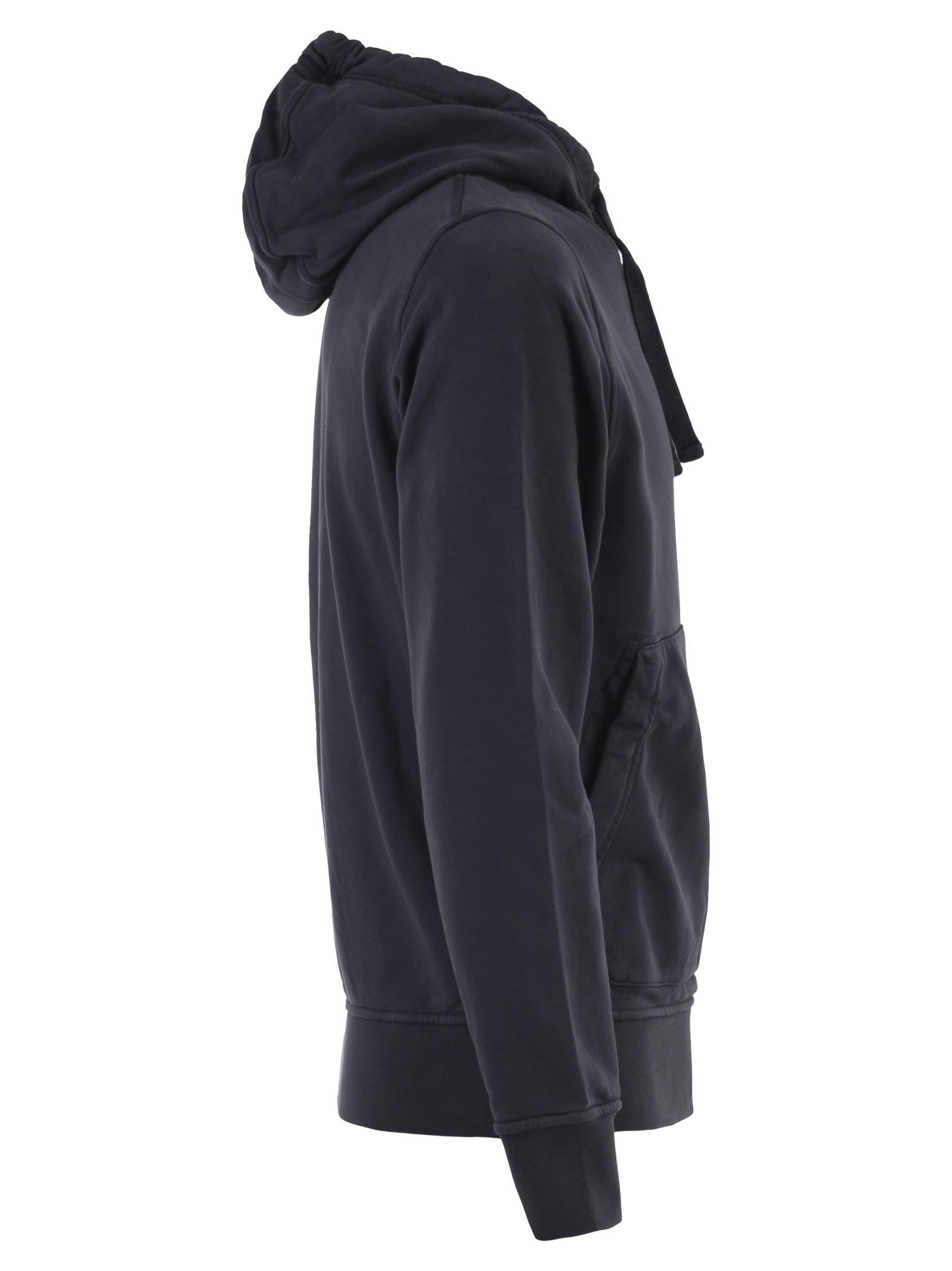 Stone Island Men Regular Fit Sweatshirt With Hood And Kangaroo Pocket STONE ISLAND