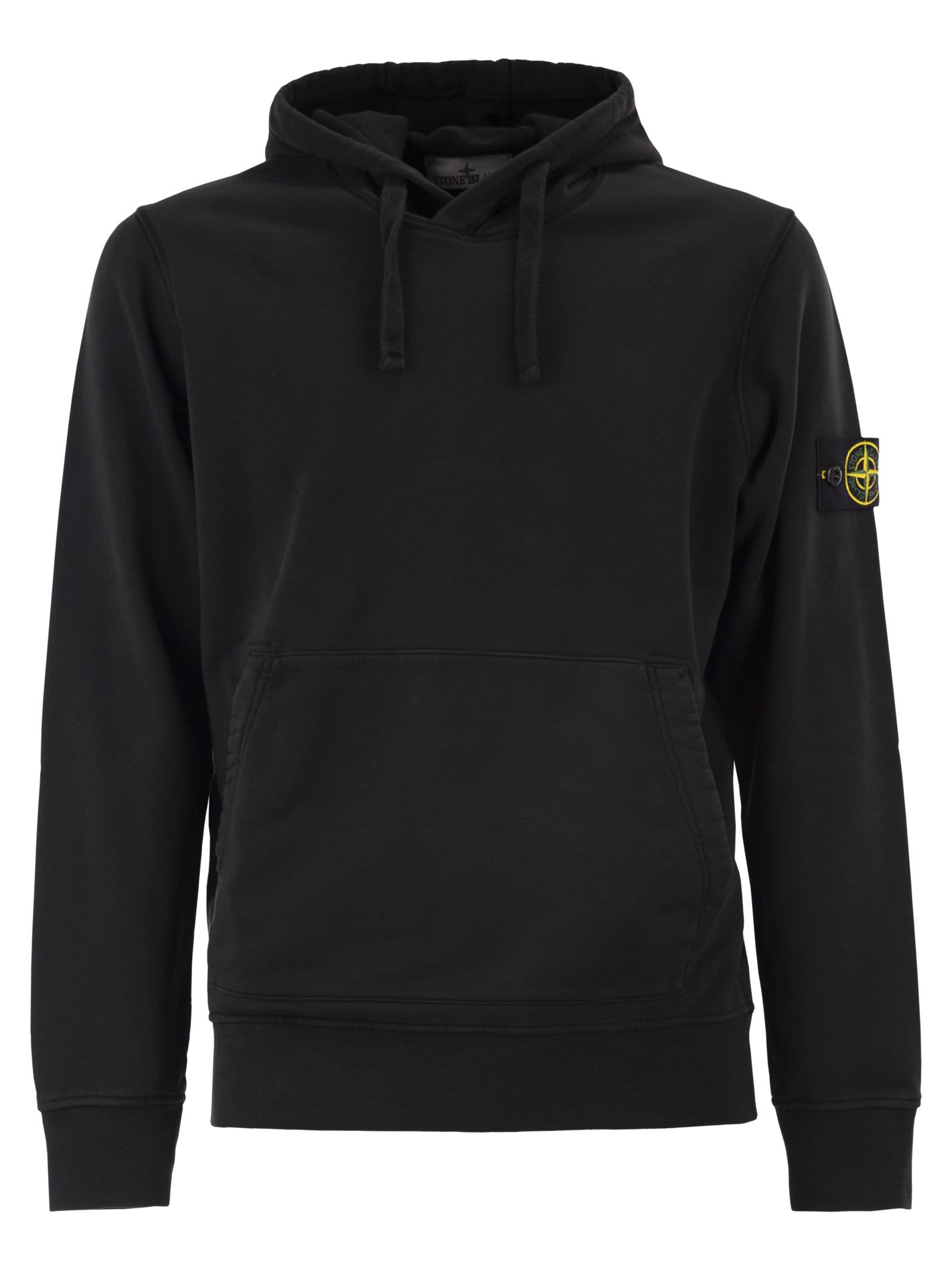 Stone Island Men Regular Fit Sweatshirt With Hood And Kangaroo Pocket STONE ISLAND