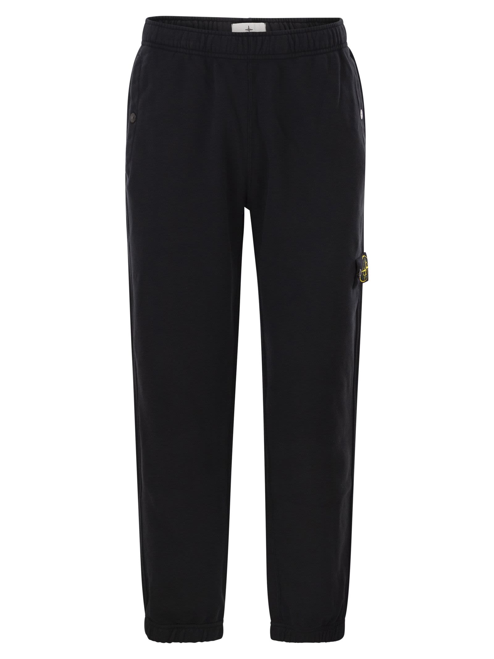 Stone Island Men Regular Fit Jogger Trousers With Seasonal Pocket STONE ISLAND