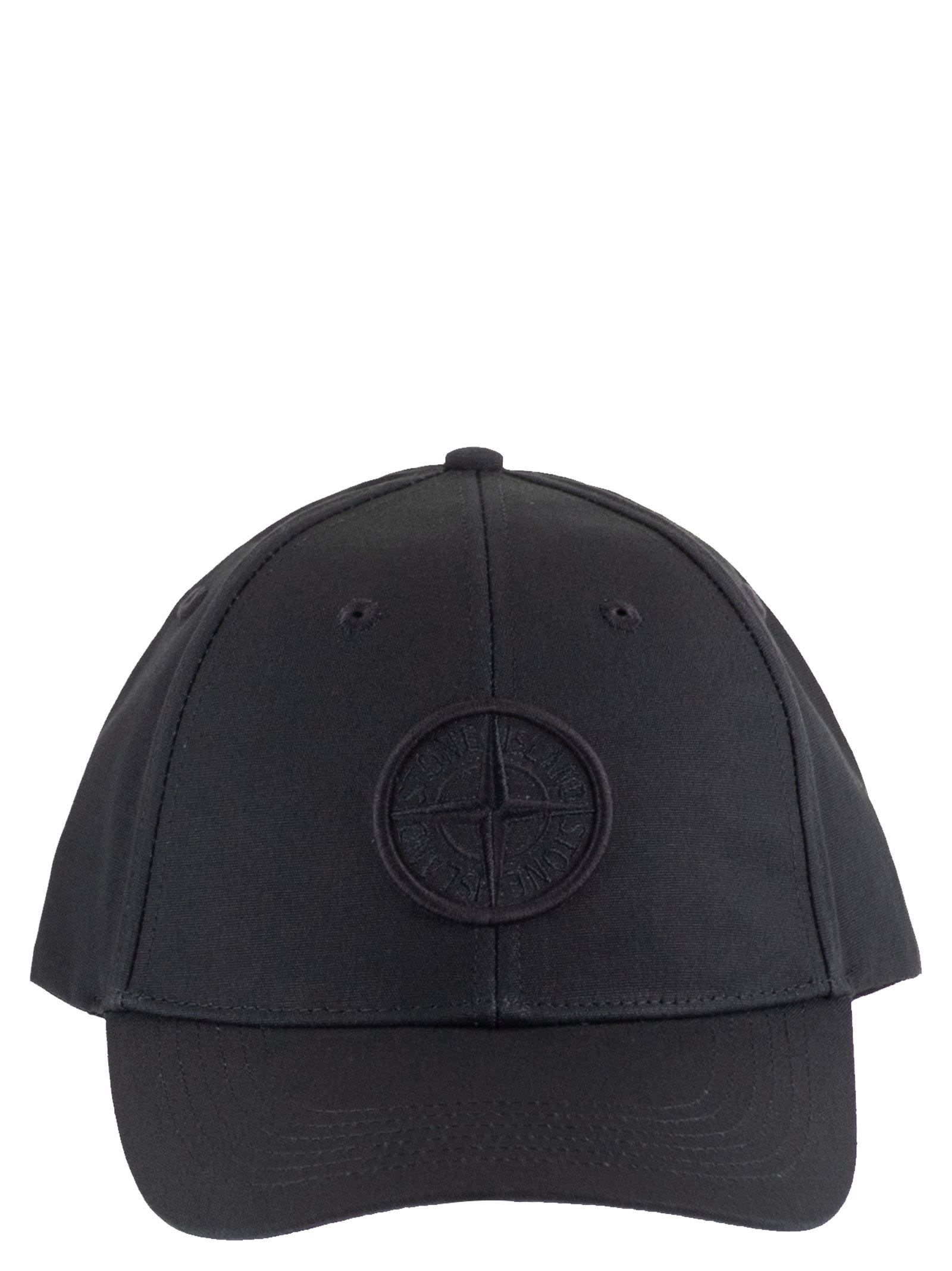 Stone Island Men Cap With Embroidered Compass Logo STONE ISLAND