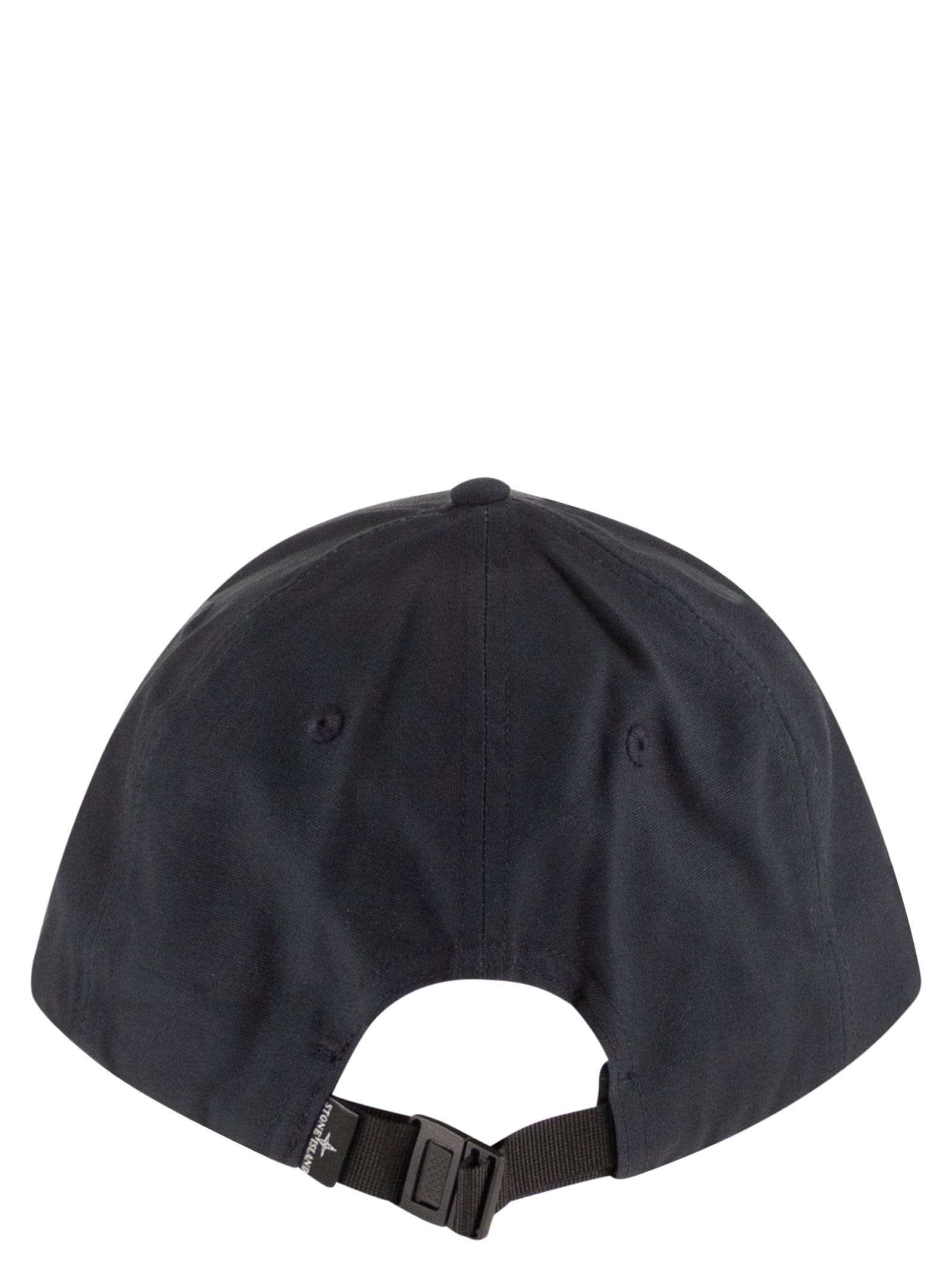 Stone Island Men Cap With Embroidered Compass Logo STONE ISLAND