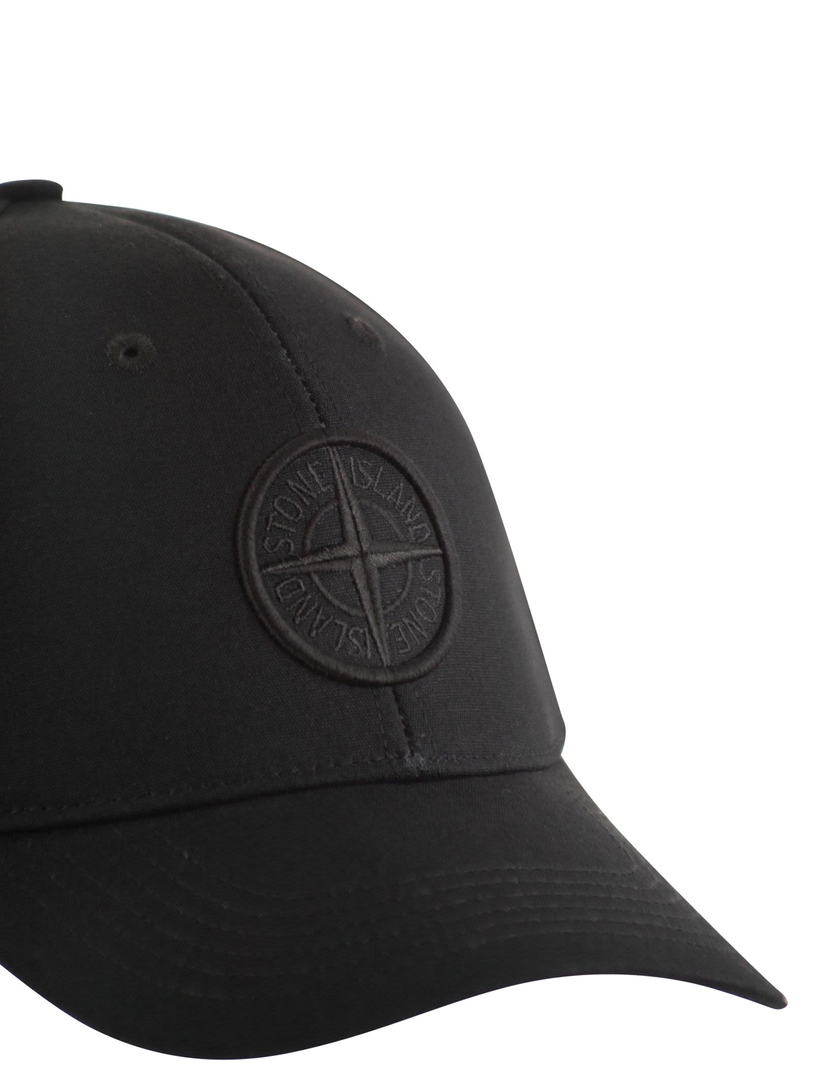Stone Island Men Cap With Embroidered Compass Logo STONE ISLAND