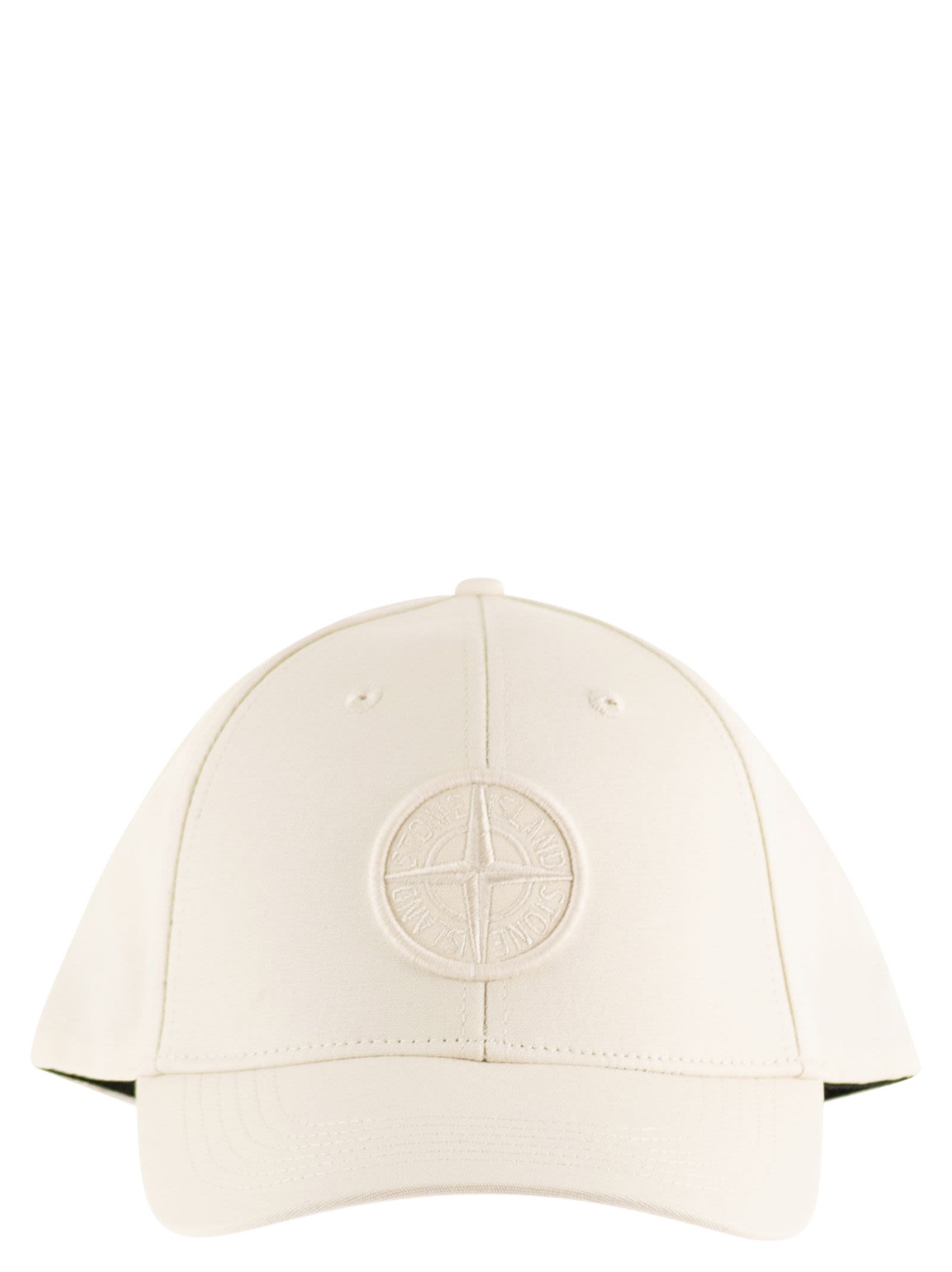 Stone Island Men Cap With Embroidered Compass Logo STONE ISLAND