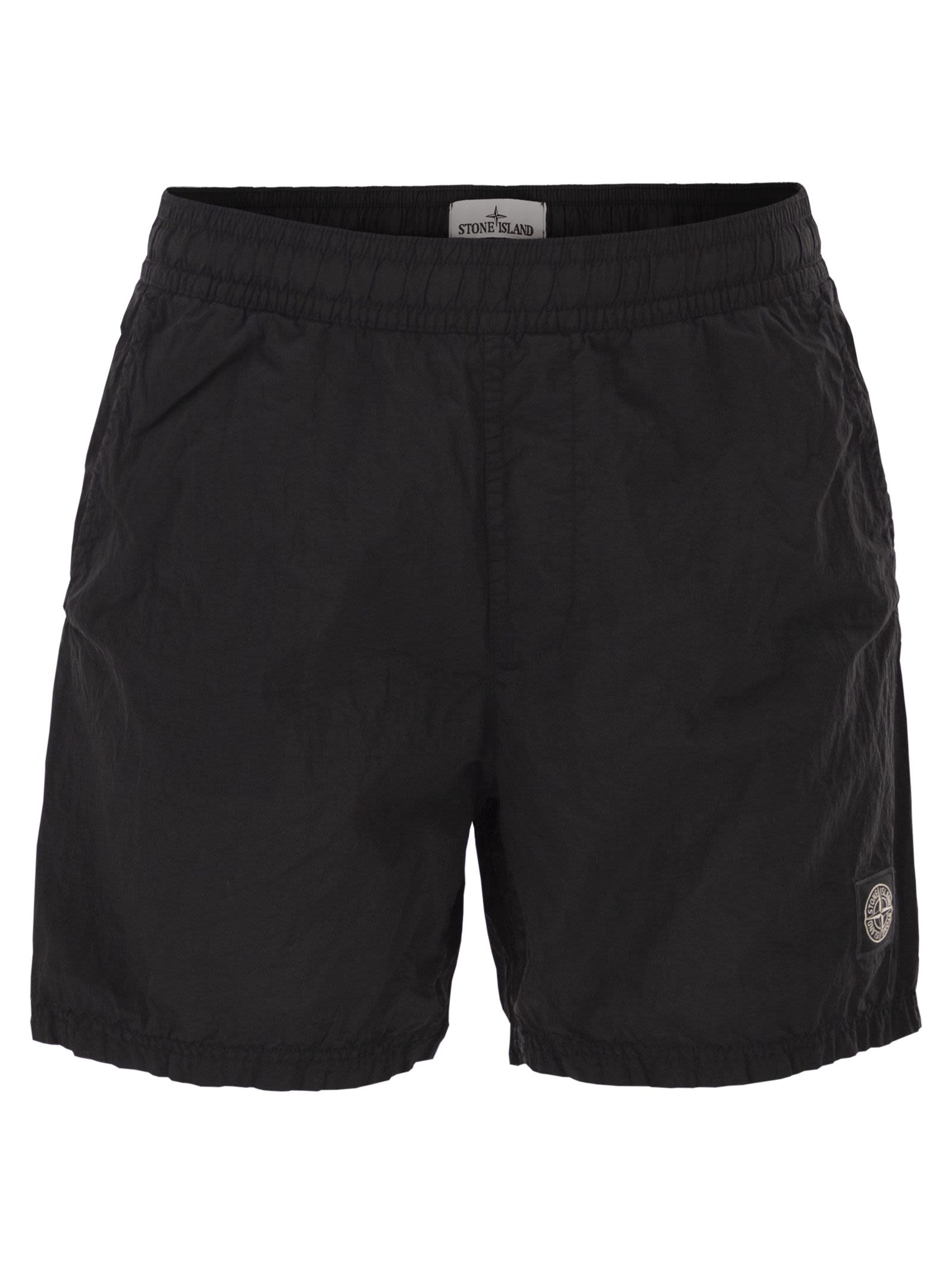 Stone Island Men Regular Length Swim Shorts With Pockets STONE ISLAND