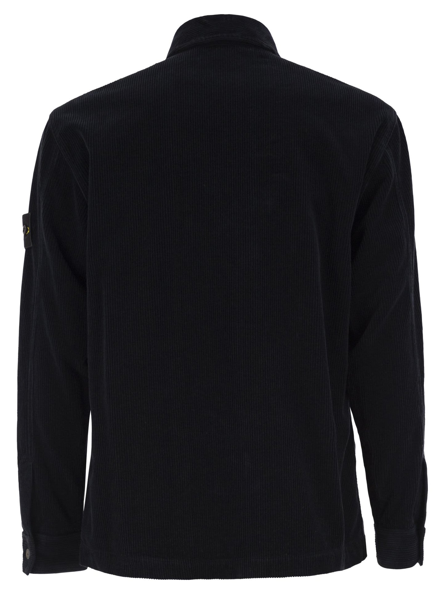 Stone Island Men Cotton Corduroy Overshirt With Compass Badge STONE ISLAND