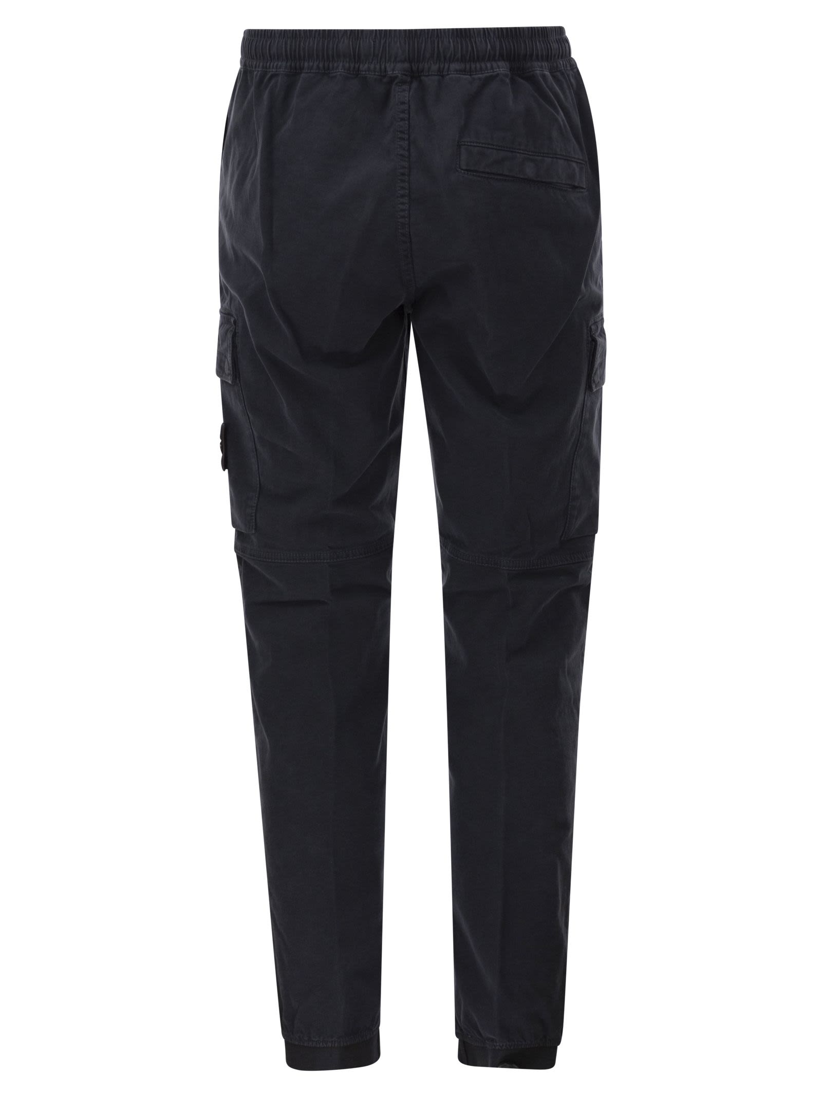 Stone Island Men Cargo Trousers In Cotton Twill STONE ISLAND