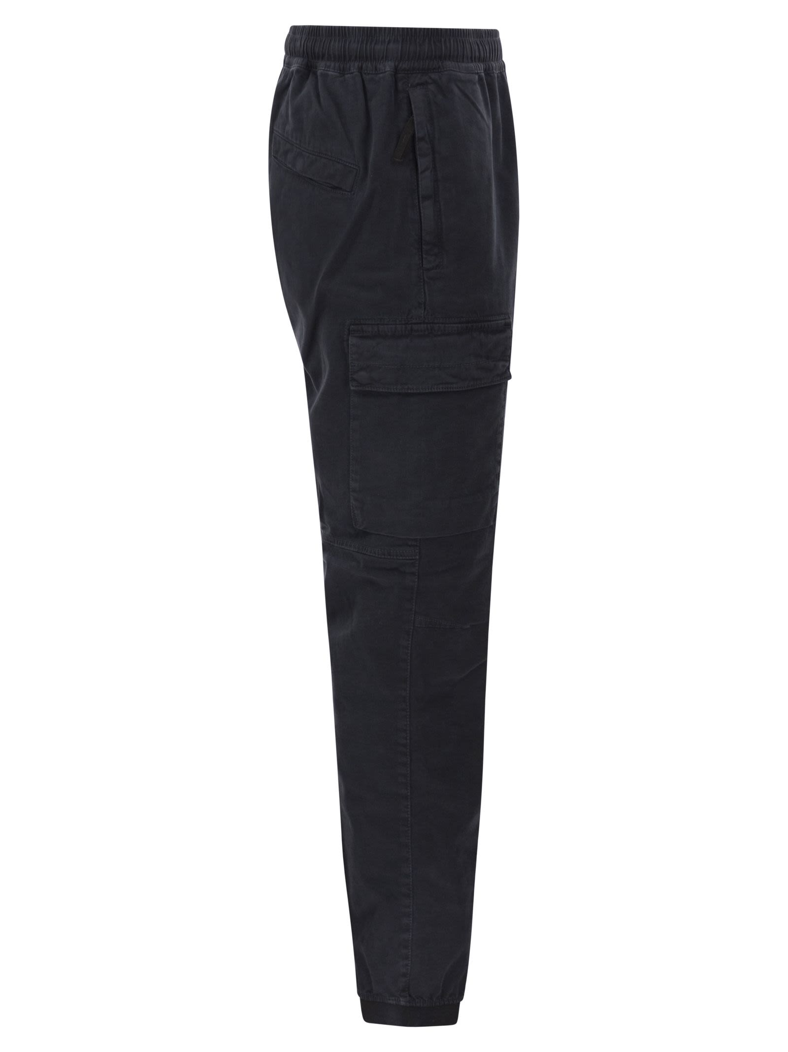 Stone Island Men Cargo Trousers In Cotton Twill STONE ISLAND