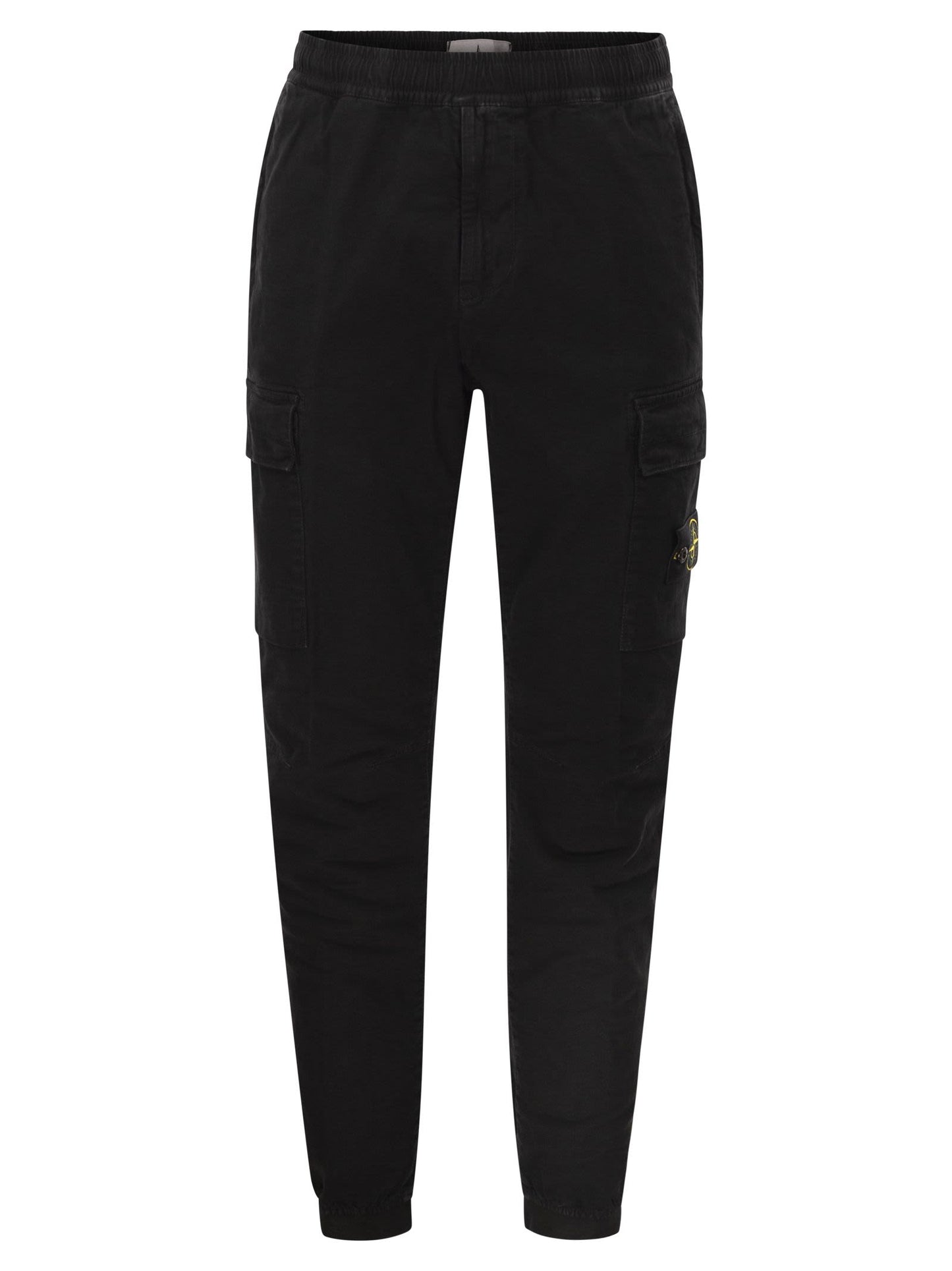 Stone Island Men Cargo Trousers In Cotton Twill STONE ISLAND