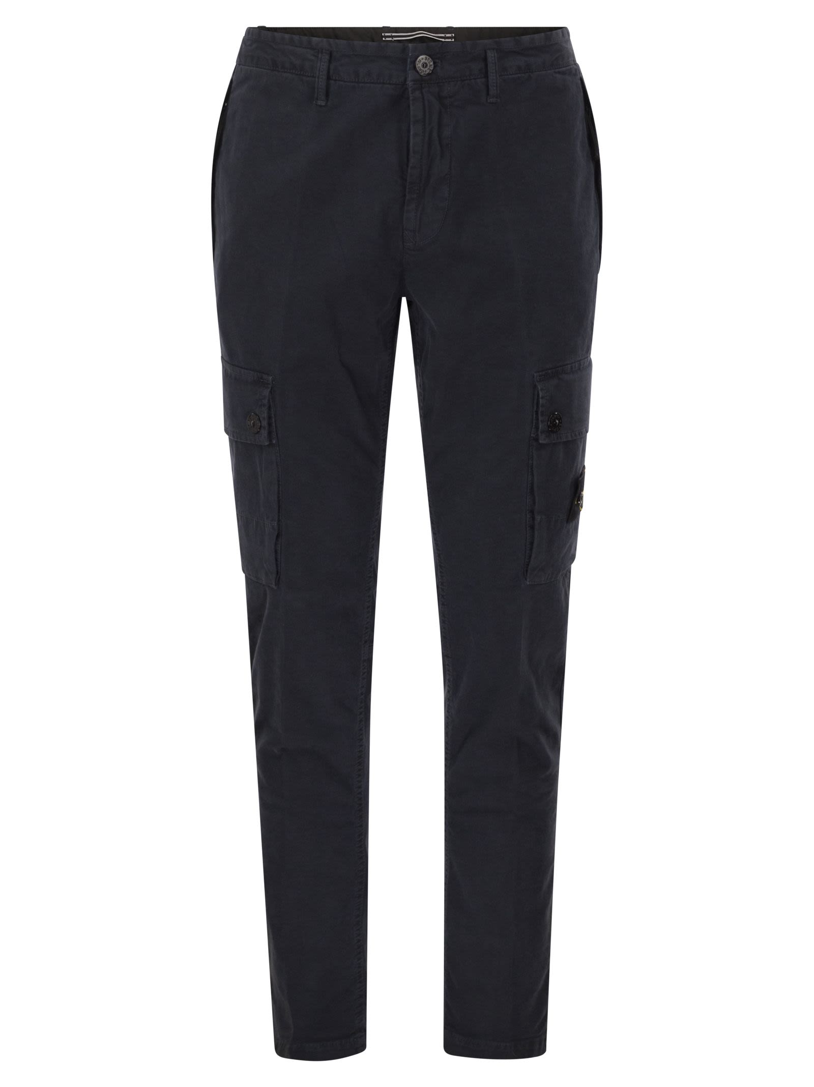 Stone Island Men Slim-Fit Cargo Trousers STONE ISLAND