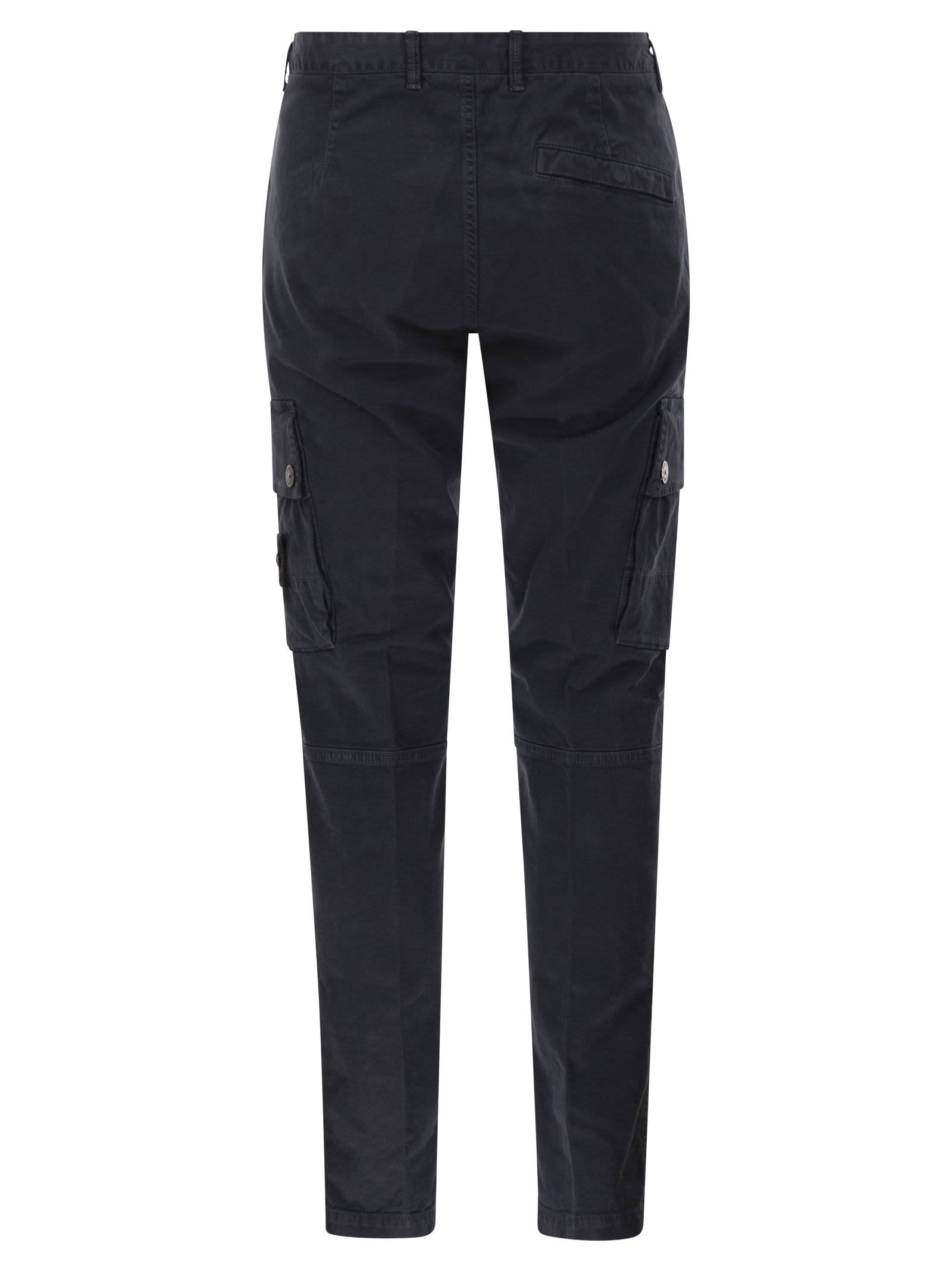 Stone Island Men Slim-Fit Cargo Trousers STONE ISLAND