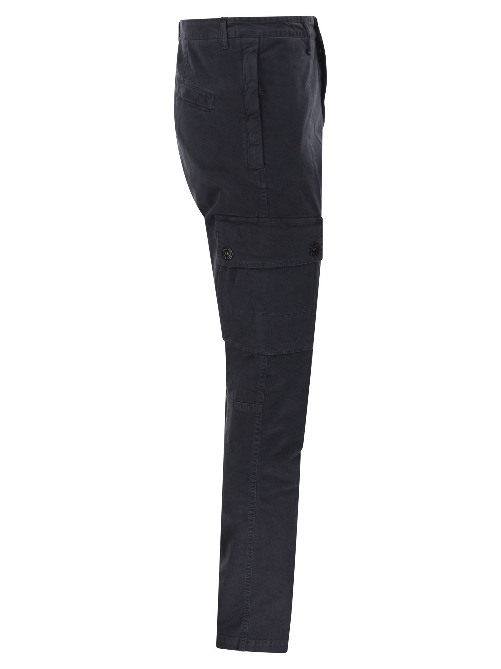 Stone Island Men Slim-Fit Cargo Trousers STONE ISLAND