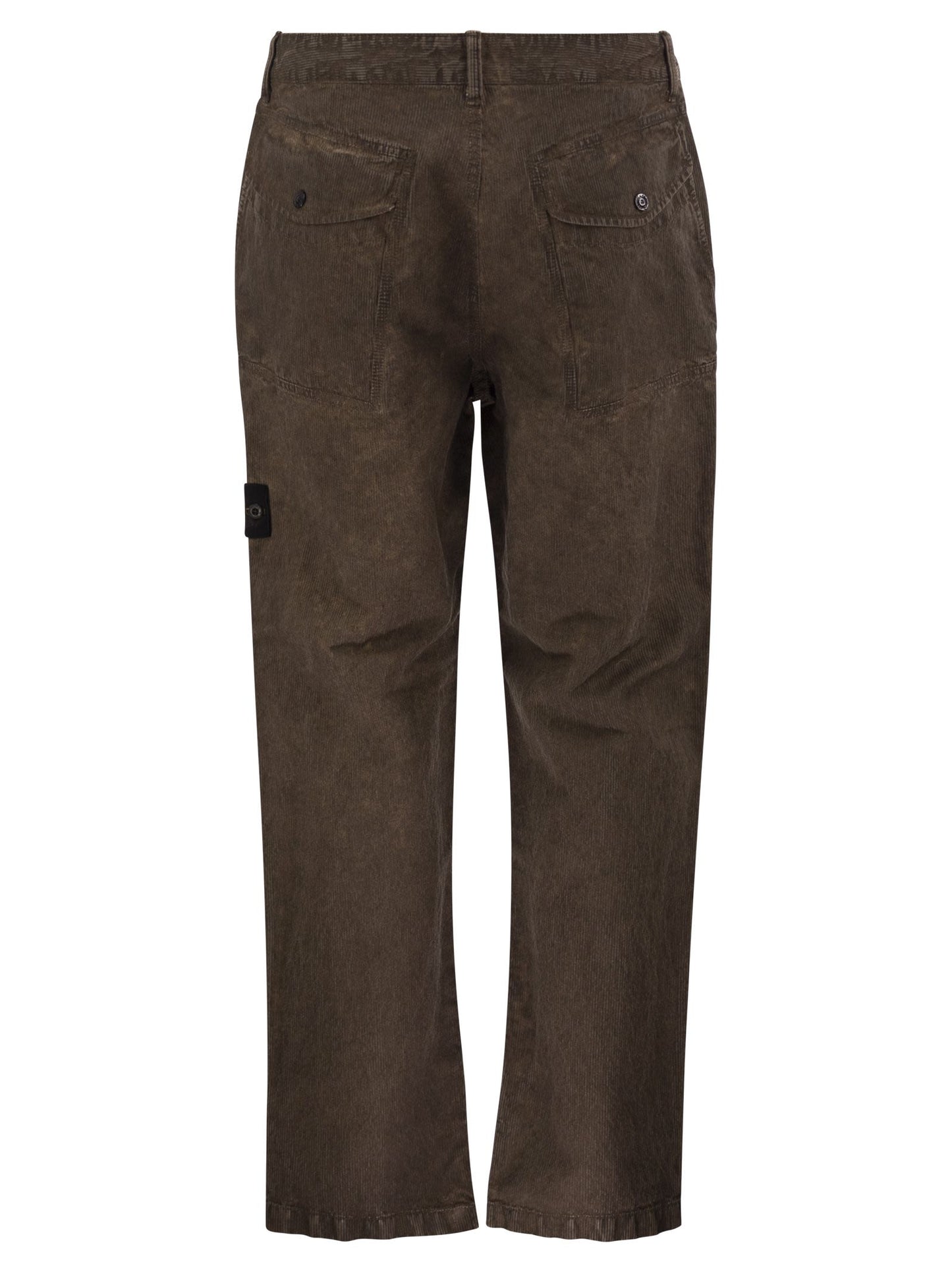 Stone Island Men Garment-Dyed Corduroy Trousers STONE ISLAND