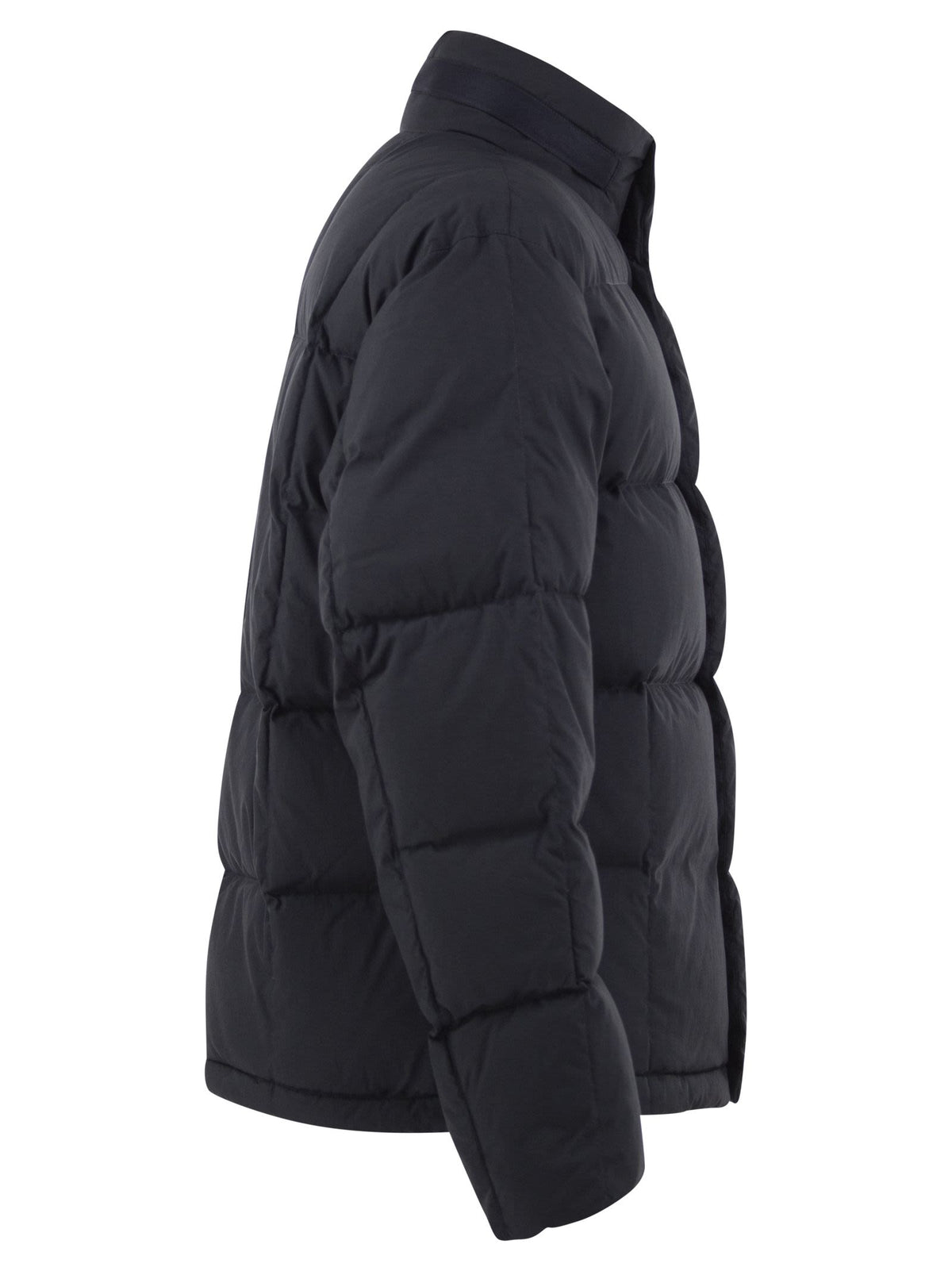 Stone Island Men Quilted Puffer Jacket With High Collar And Hood STONE ISLAND