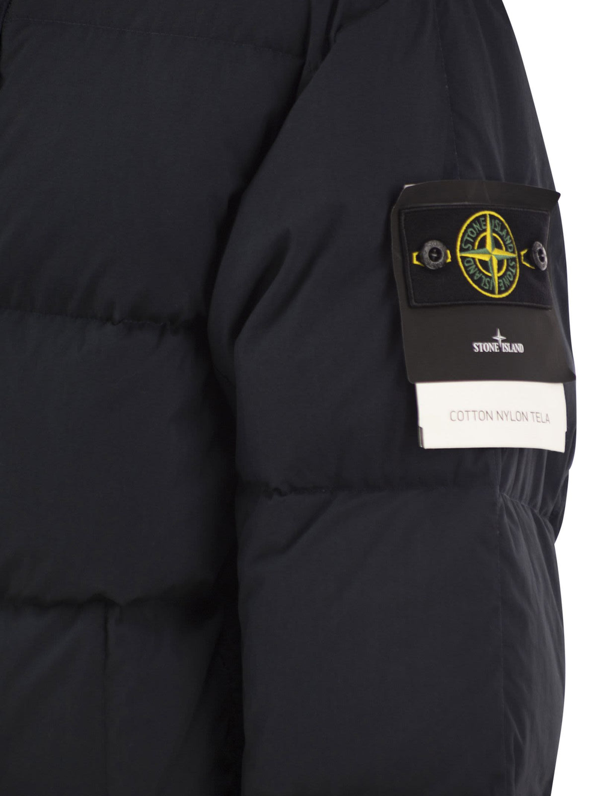 Stone Island Men Quilted Puffer Jacket With High Collar And Hood STONE ISLAND