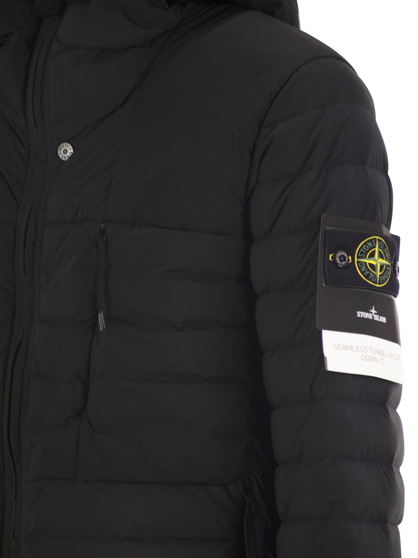 Stone Island Men Seamless Tunnel Down-Tc Stretch Hooded Down Jacket STONE ISLAND