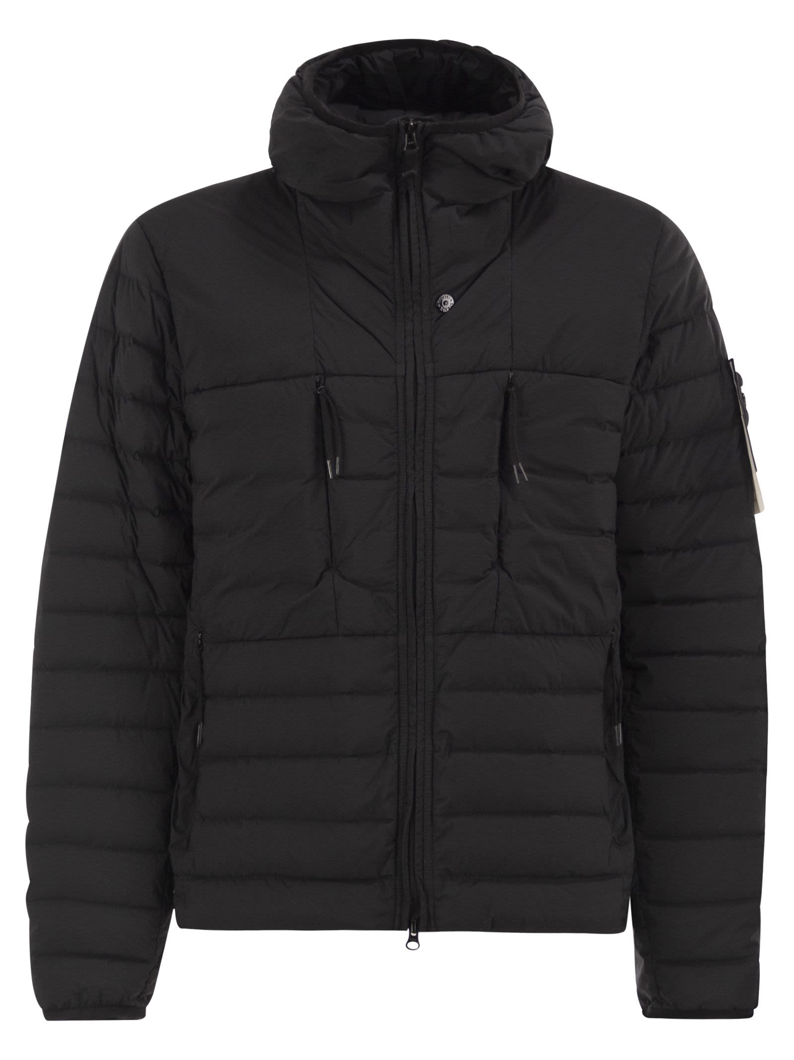 Stone Island Men Seamless Tunnel Down-Tc Stretch Hooded Down Jacket STONE ISLAND