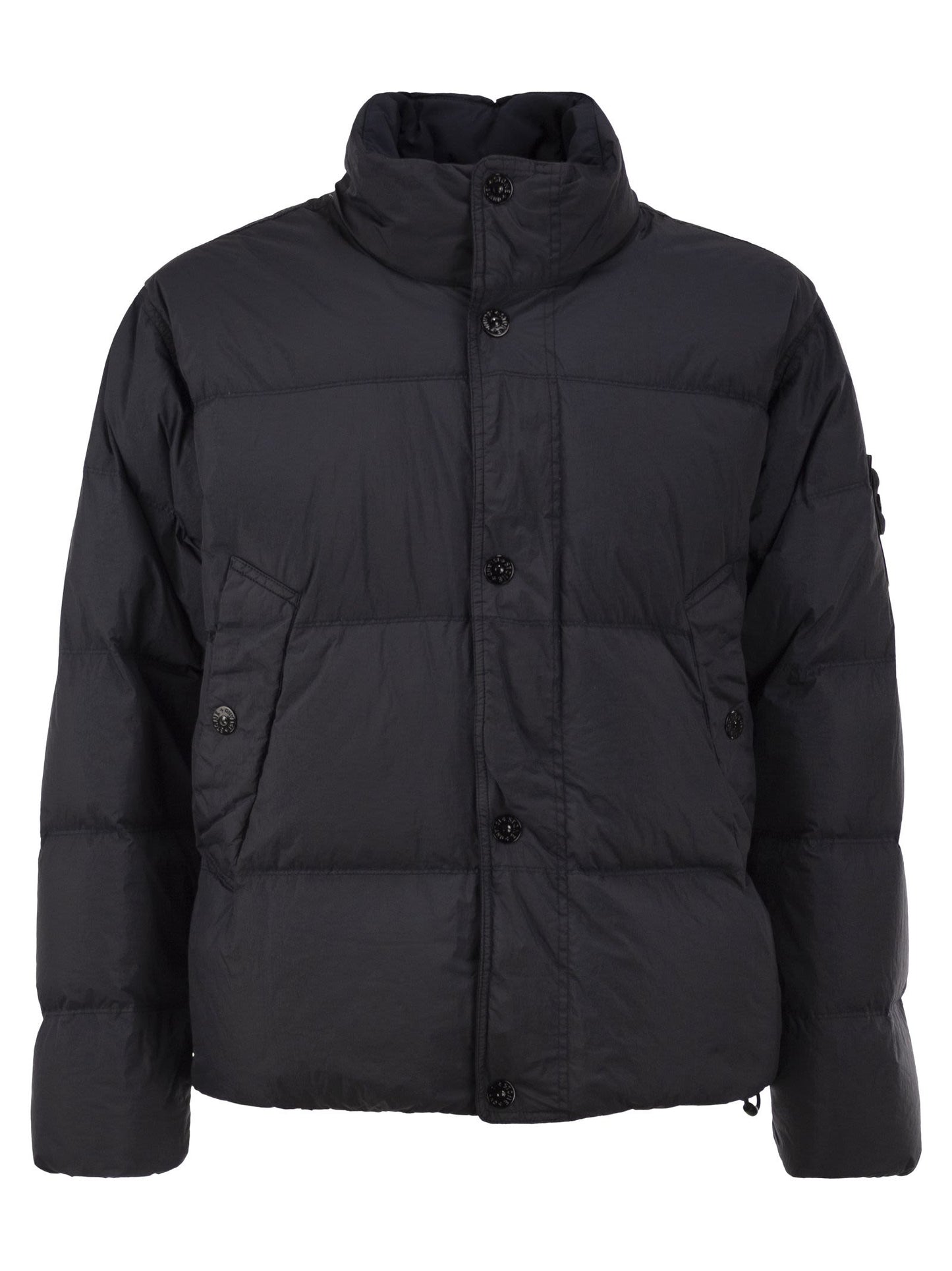 Stone Island Men Garment Dyed Crinkle Reps Ny Down Jacket With Duck Down Padding STONE ISLAND
