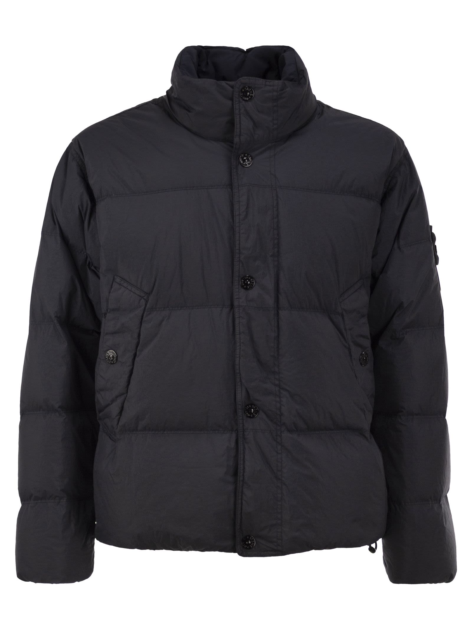 Stone Island Men Garment Dyed Crinkle Reps Ny Down Jacket With Duck Down Padding STONE ISLAND