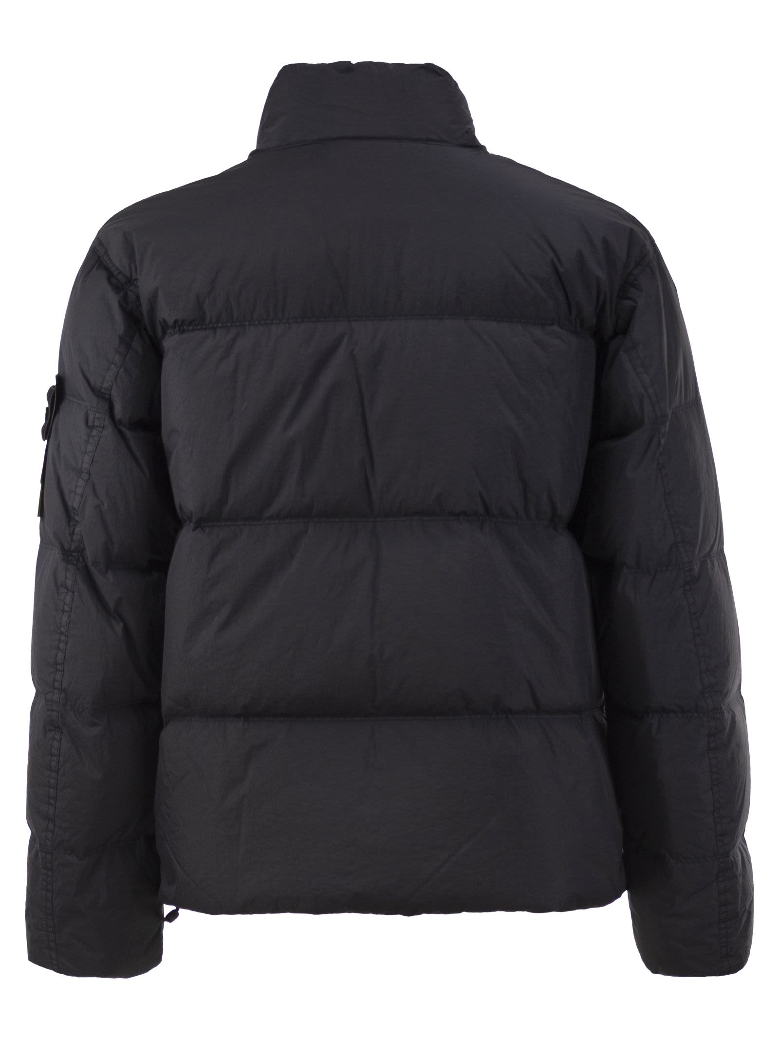 Stone Island Men Garment Dyed Crinkle Reps Ny Down Jacket With Duck Down Padding STONE ISLAND
