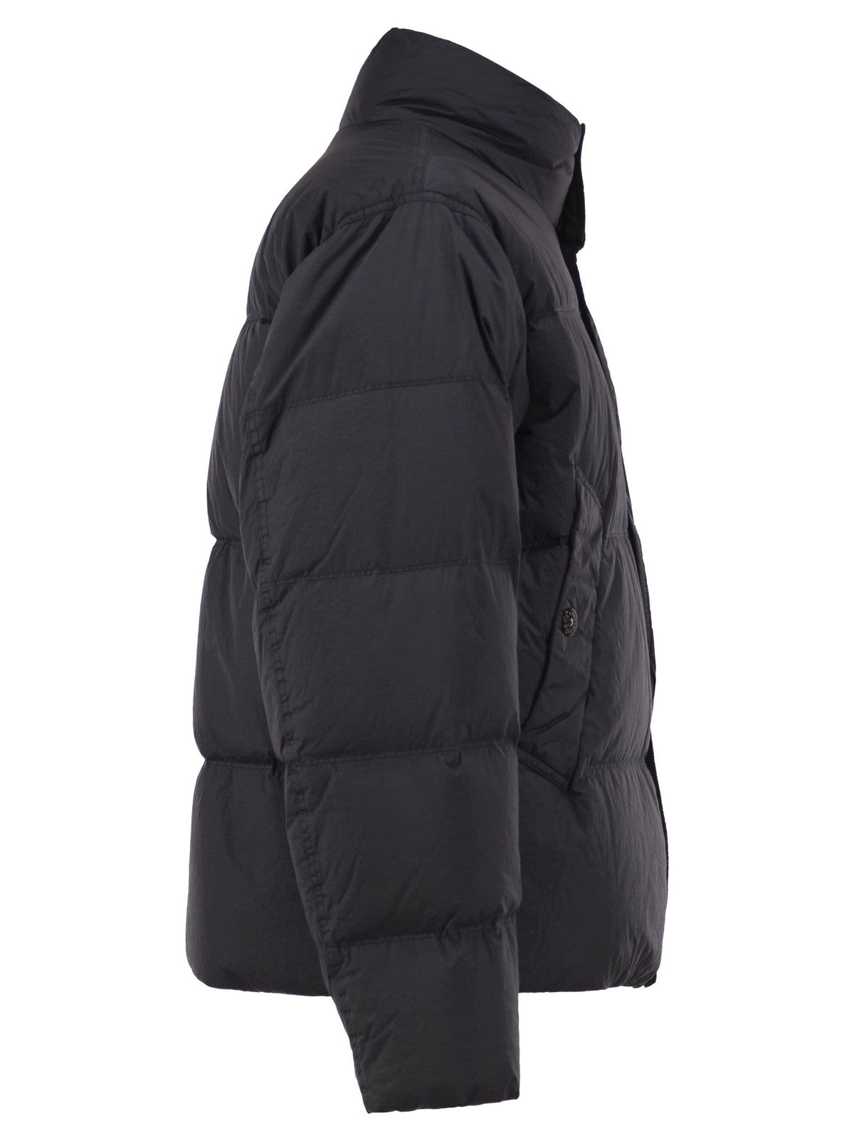 Stone Island Men Garment Dyed Crinkle Reps Ny Down Jacket With Duck Down Padding STONE ISLAND