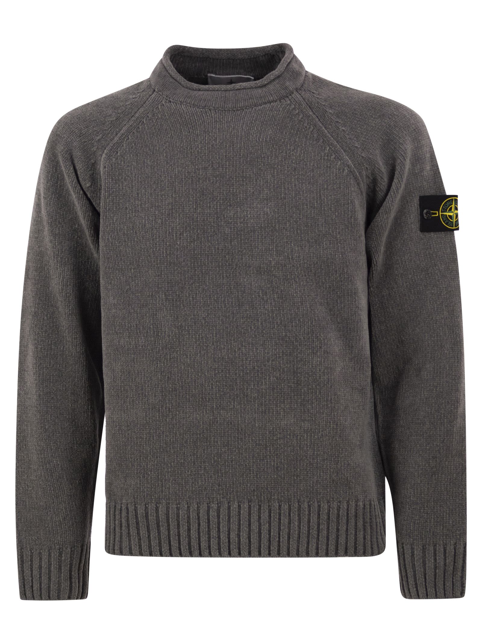Stone Island Men Cotton Crew-Neck Knit Jumper STONE ISLAND