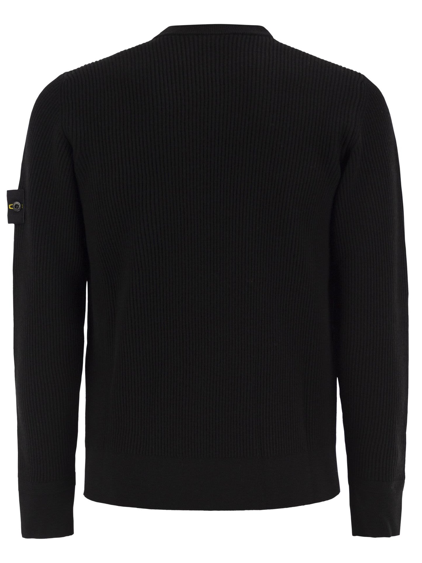 Stone Island Men Crew-Neck Jumper With Ribbed Edges STONE ISLAND