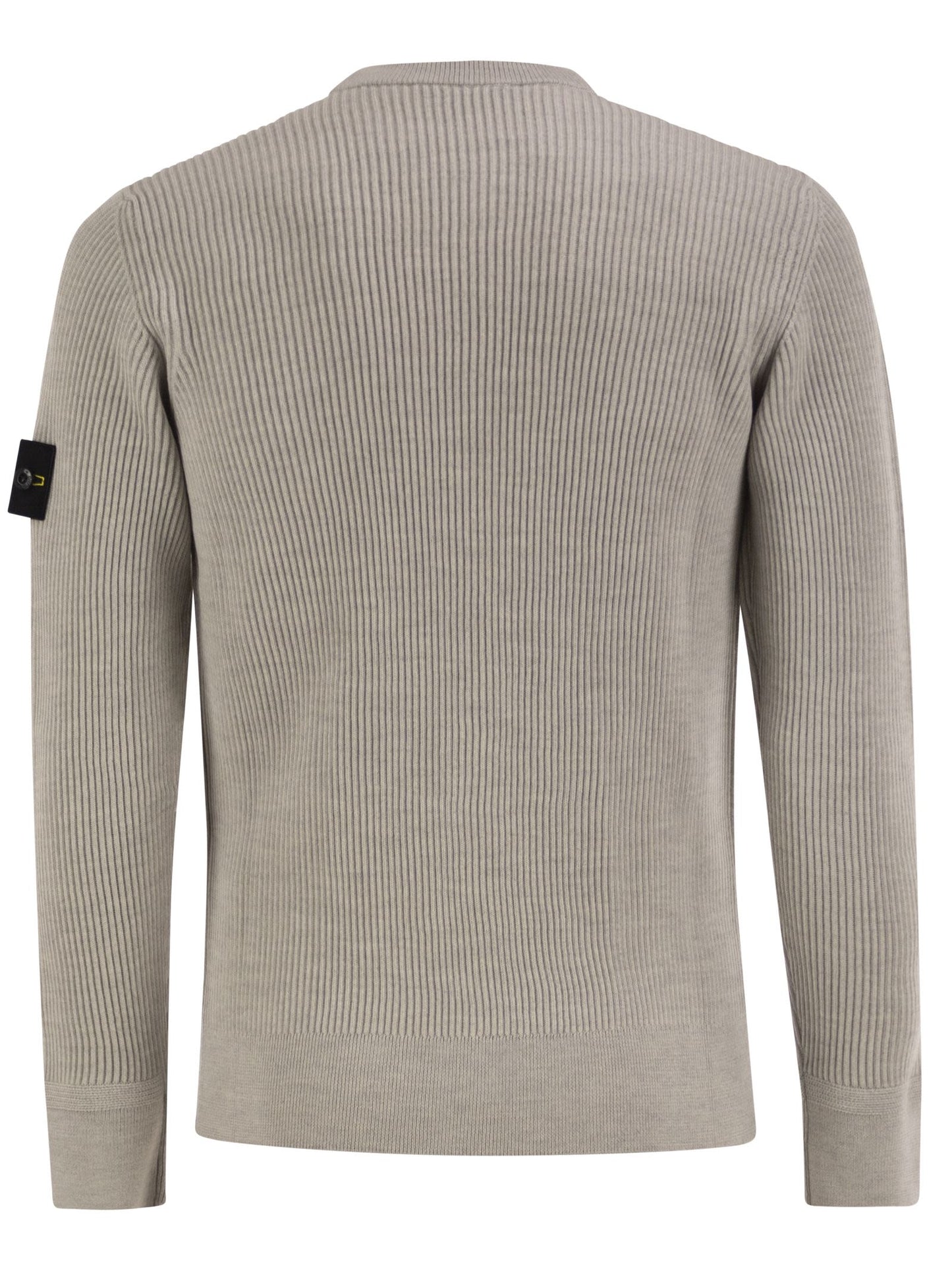 Stone Island Men Crew-Neck Jumper With Ribbed Edges STONE ISLAND