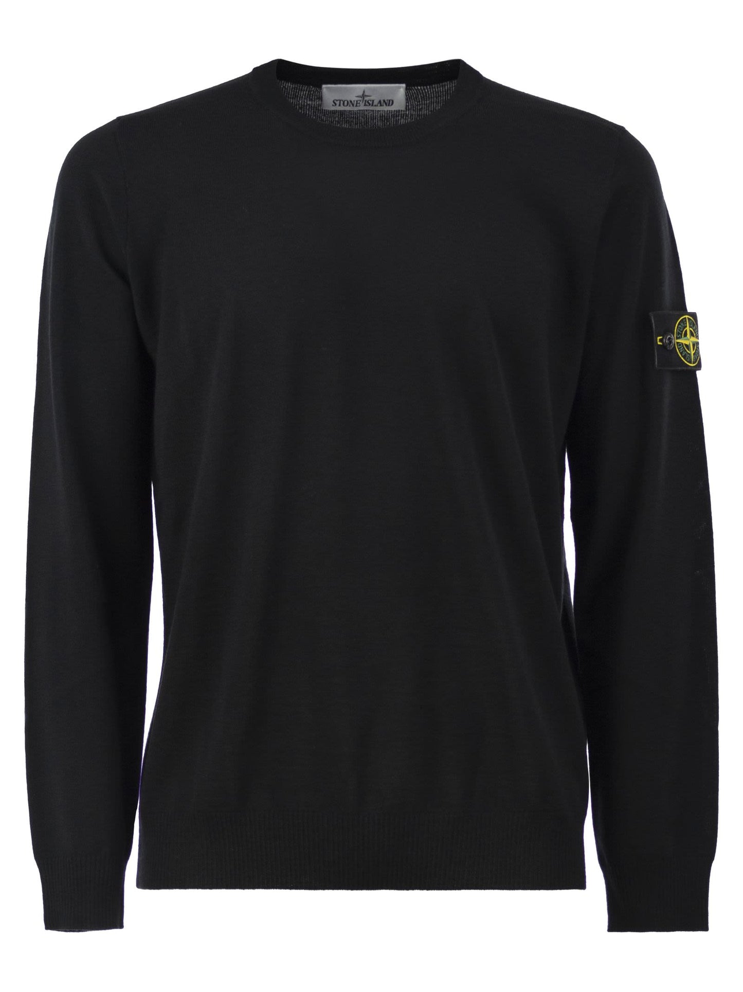 Stone Island Men Round-Neck Jumper With Embossed Stitching STONE ISLAND