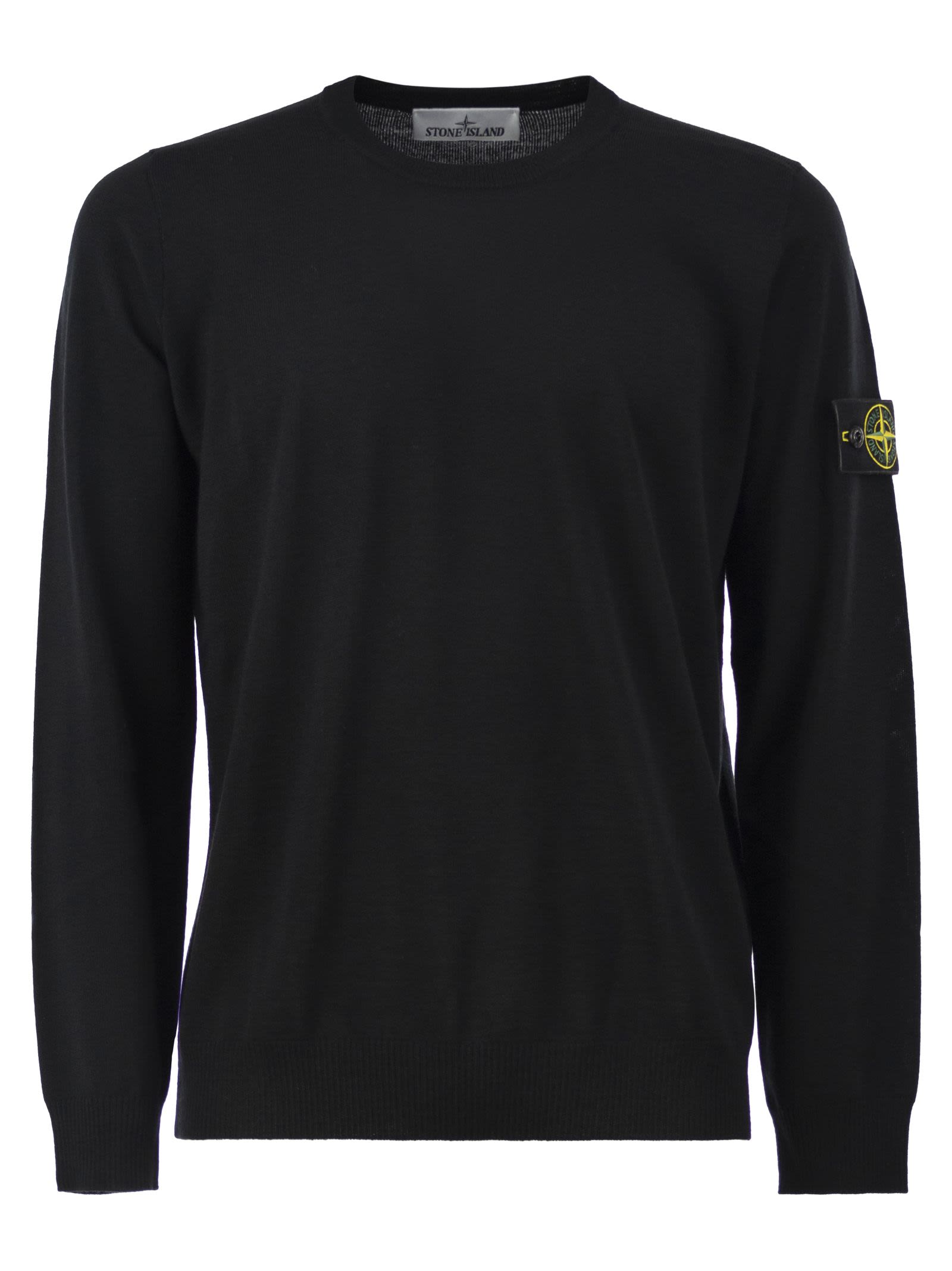 Stone Island Men Round-Neck Jumper With Embossed Stitching STONE ISLAND