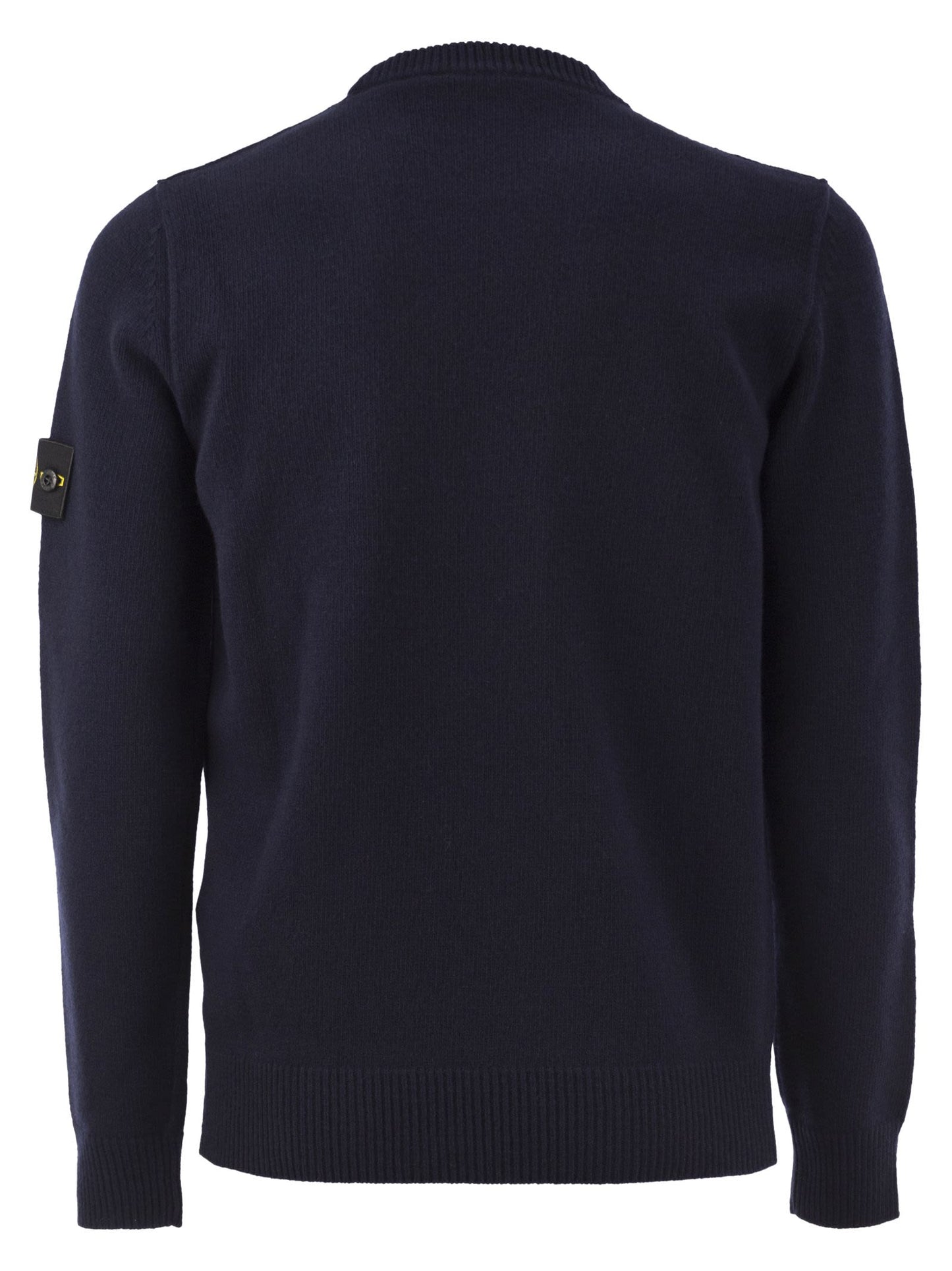 Stone Island Men Crew-Neck Jumper With Reverse Stitch Details STONE ISLAND