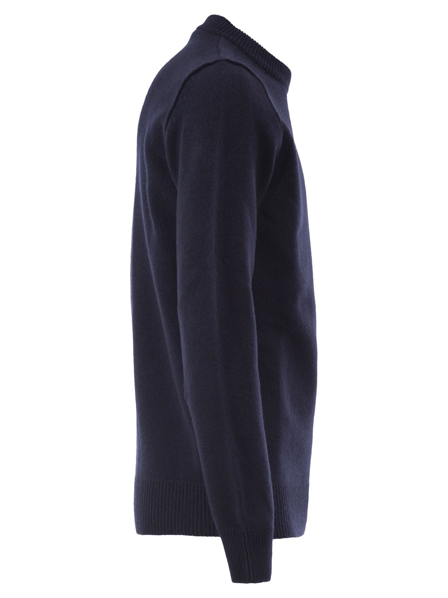 Stone Island Men Crew-Neck Jumper With Reverse Stitch Details STONE ISLAND