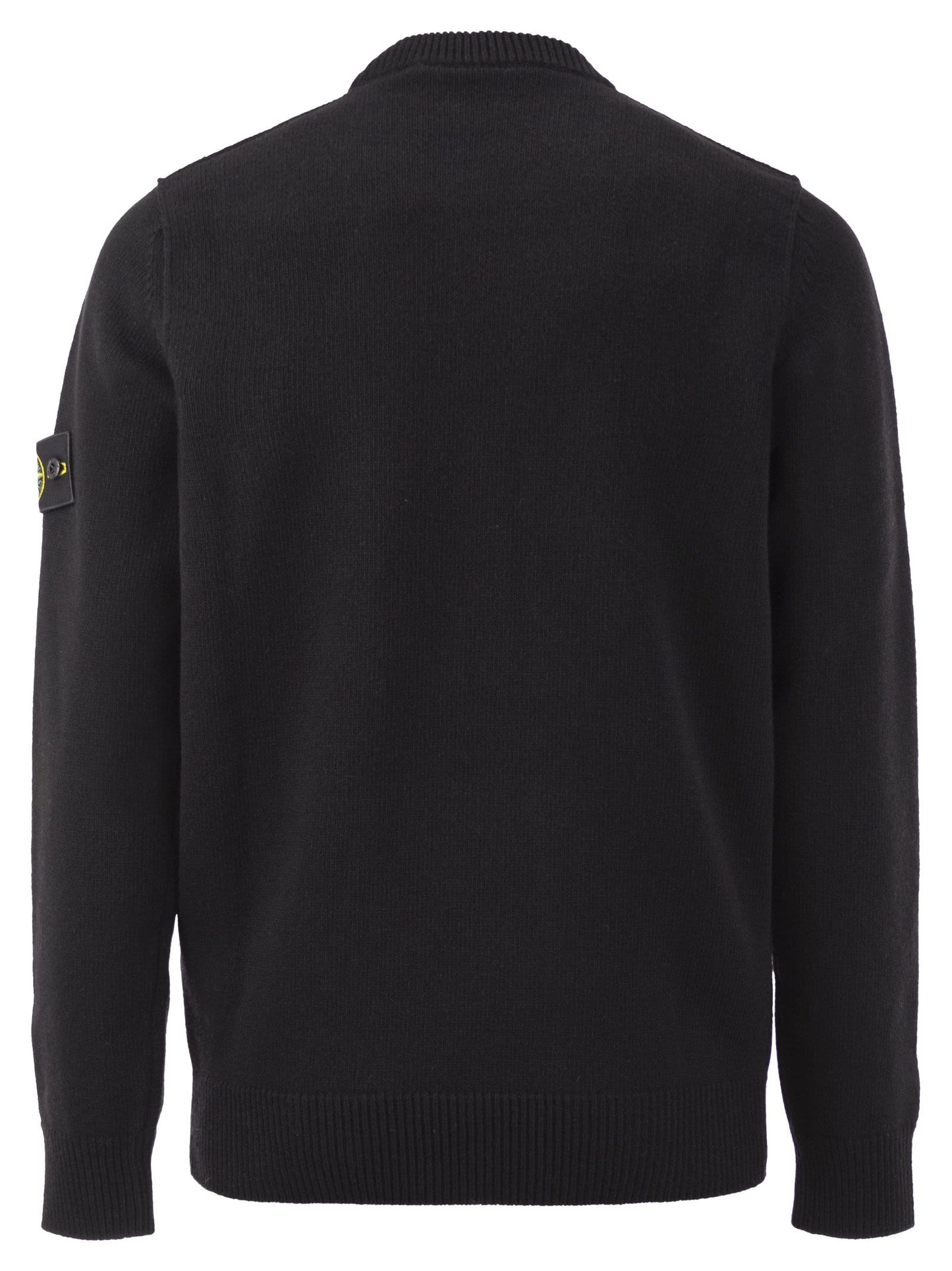 Stone Island Men Crew-Neck Jumper With Reverse Stitch Details STONE ISLAND