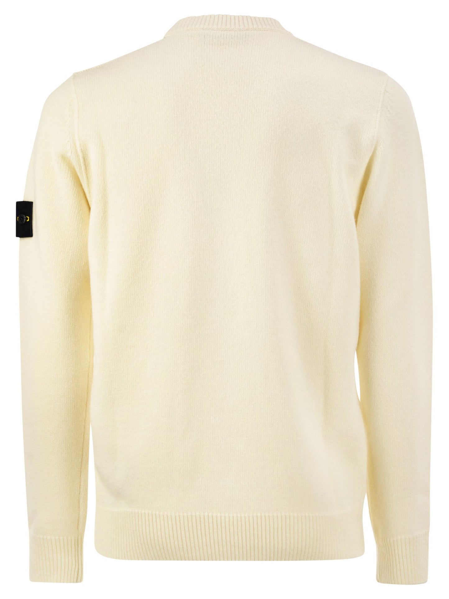 Stone Island Men Crew-Neck Jumper With Reverse Stitch Details STONE ISLAND