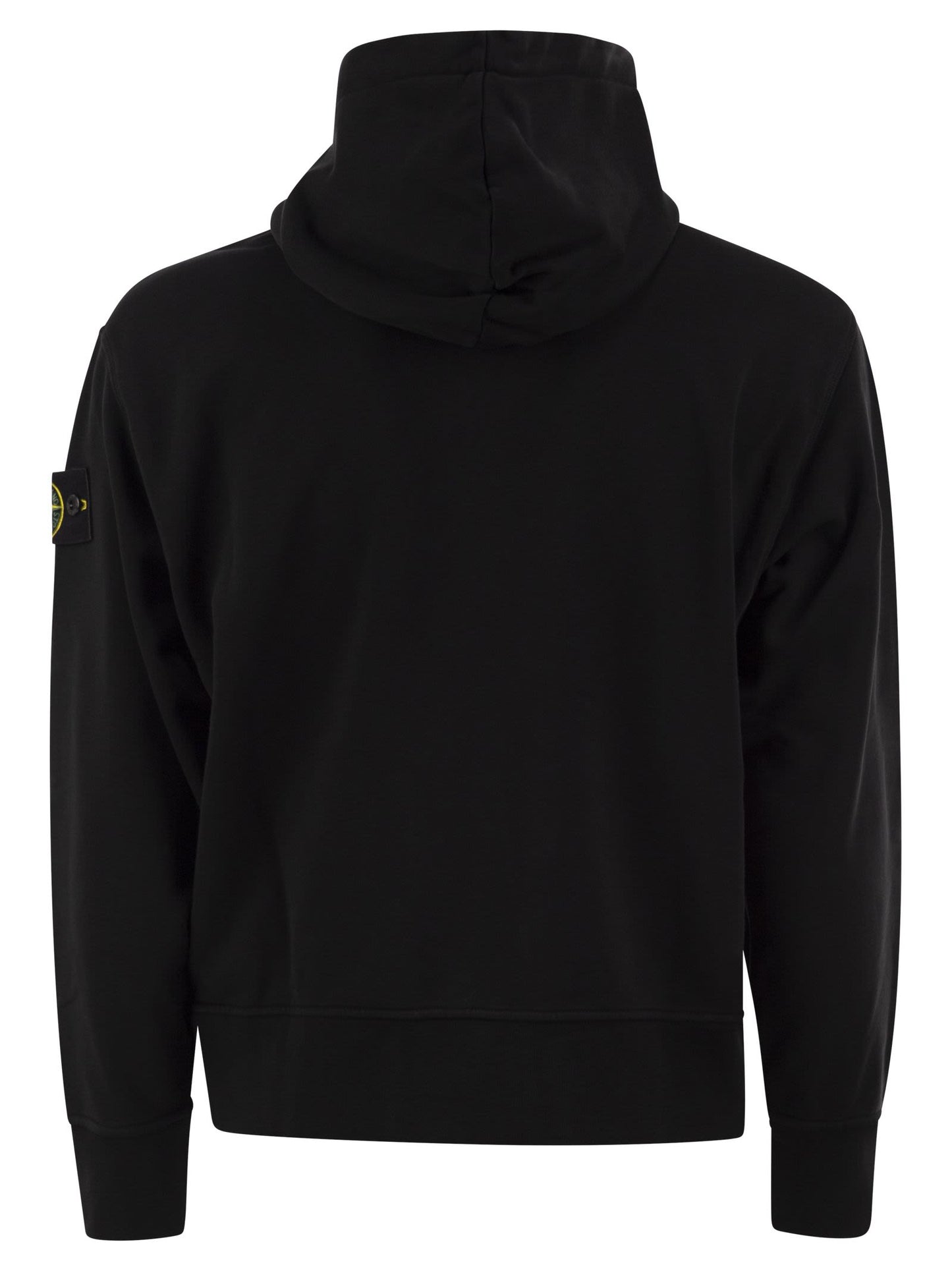 Stone Island Men Cotton Hooded Zip-Up Sweatshirt STONE ISLAND